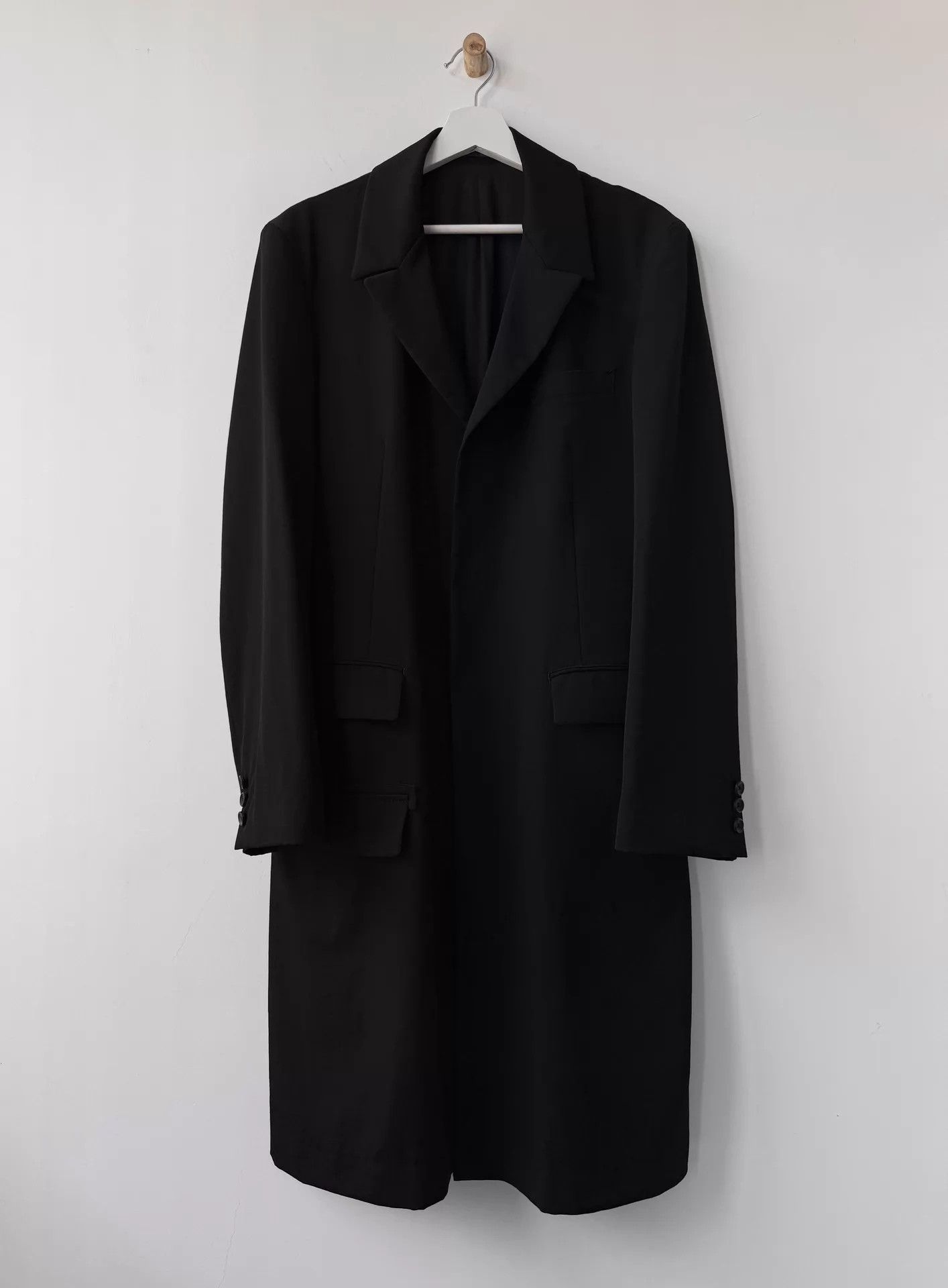Yohji Yamamoto Yohji Yamamoto Reg 20AW DR.JKT 100% Gaba Wool Limited Coat Size US M / EU 48-50 / 2 - 1 Thumbnail