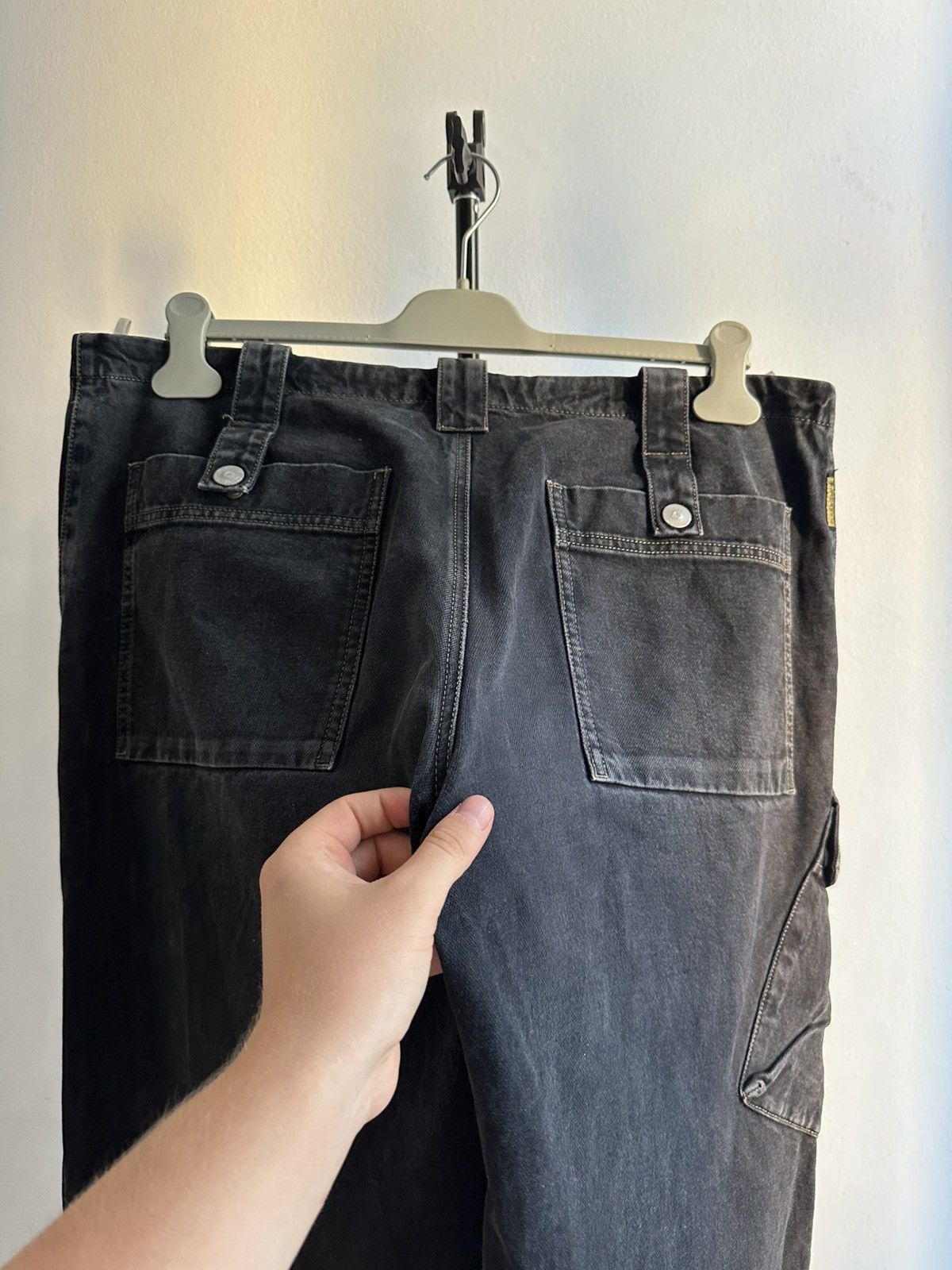 Armani Armani Jeans Fireman Archive 90s Faded Zipped Cargo Pants Size US 34 / EU 50 - 3 Thumbnail