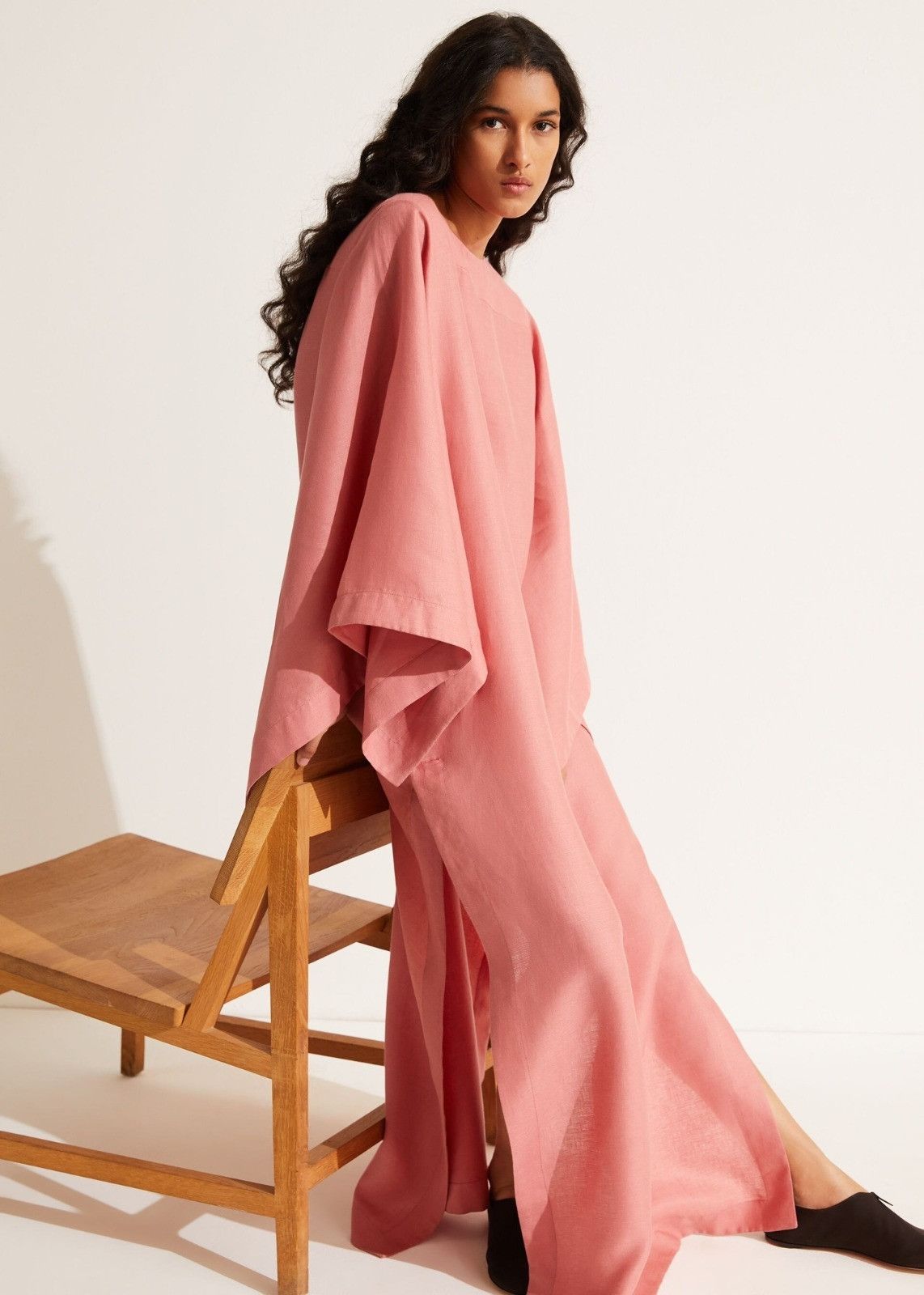 Loro Piana o1srvl11e0824 Veronica Long Solaire Maxi Dress in Pink Size M / US 6-8 / IT 42-44 - 5 Thumbnail