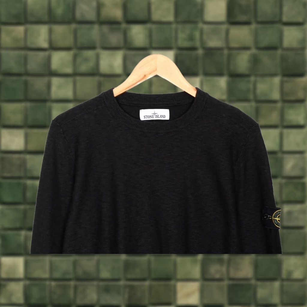 Stone Island STONE ISLAND Crew Neck Jumper Wool Cotton Men Size S Wool/Cotton Knit Pullover Grey NX S Mens Size US S / EU 44-46 / 1 - 1 Thumbnail