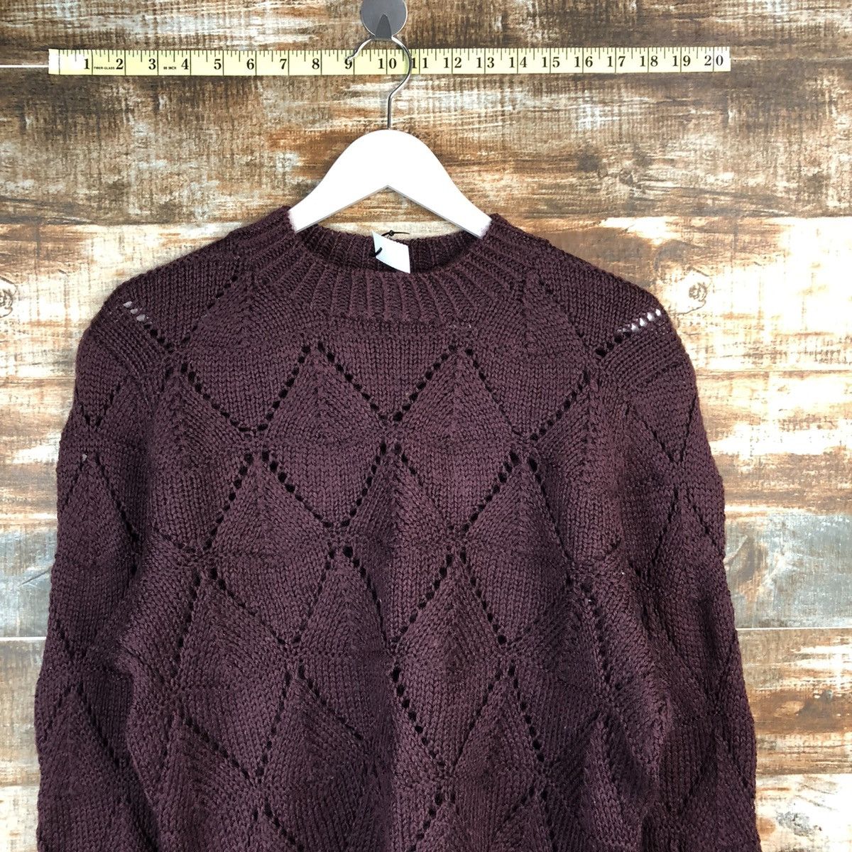 Homespun Knitwear Japanese Brand Dark Purple Knitwear #A1708 Size US M / EU 48-50 / 2 - 4 Thumbnail