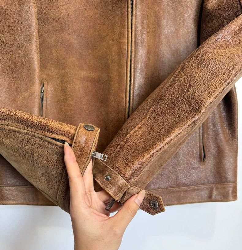 Gucci Gucci Tom Ford Era Leather Jacket-2507 Size US L / EU 52-54 / 3 - 3 Thumbnail