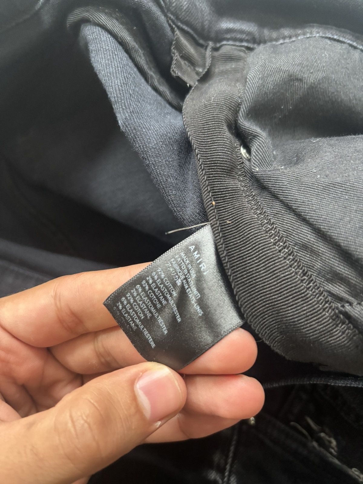 Amiri Amiri Black Logo Jeans Size US 34 / EU 50 - 5 Thumbnail