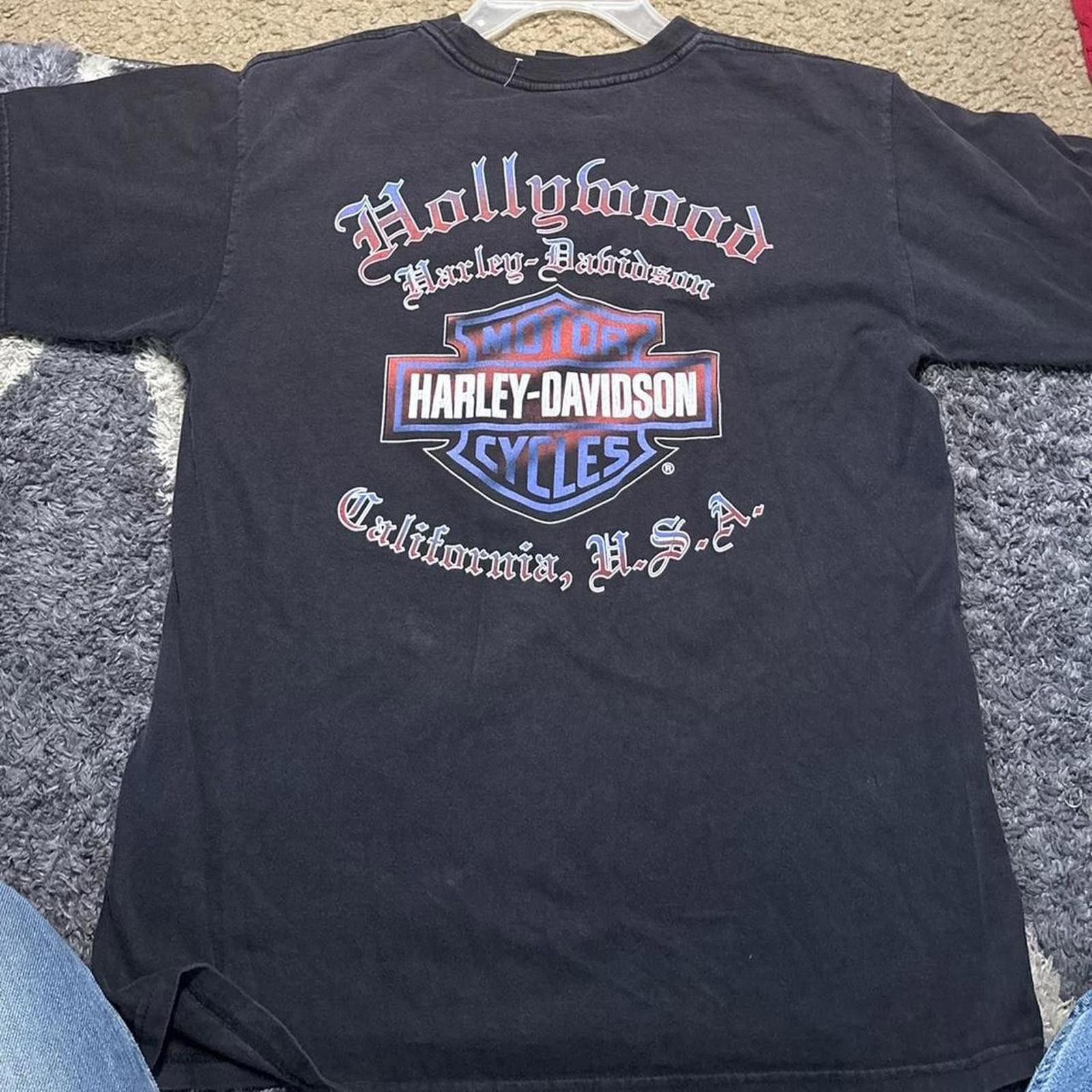 Harley Davidson Harley Davidson Men's Black Tshirt Size US M / EU 48-50 / 2 - 2 Thumbnail