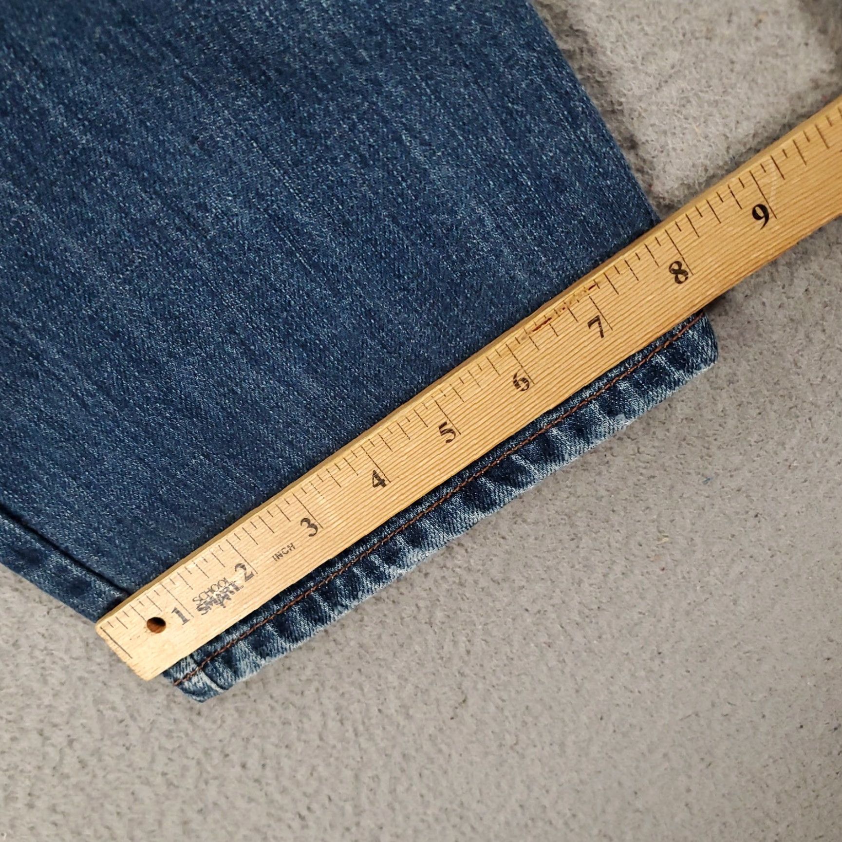 Abercrombie & Fitch Abercrombie & Fitch Jeans Womens Size 6 Straight 5-Pocket Denim Distressed Blue Flap Pockets Y2K Size 28" / US 6 / IT 42 - 6 Thumbnail