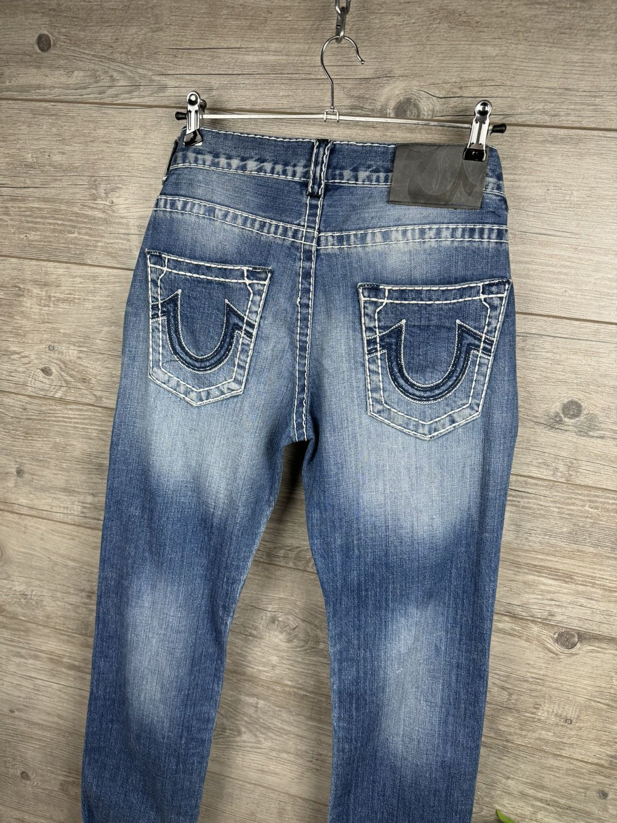 TRUE RELIGION VINTAGE BIG LOGO Y2K JAPANESE JEANS SIZE 33