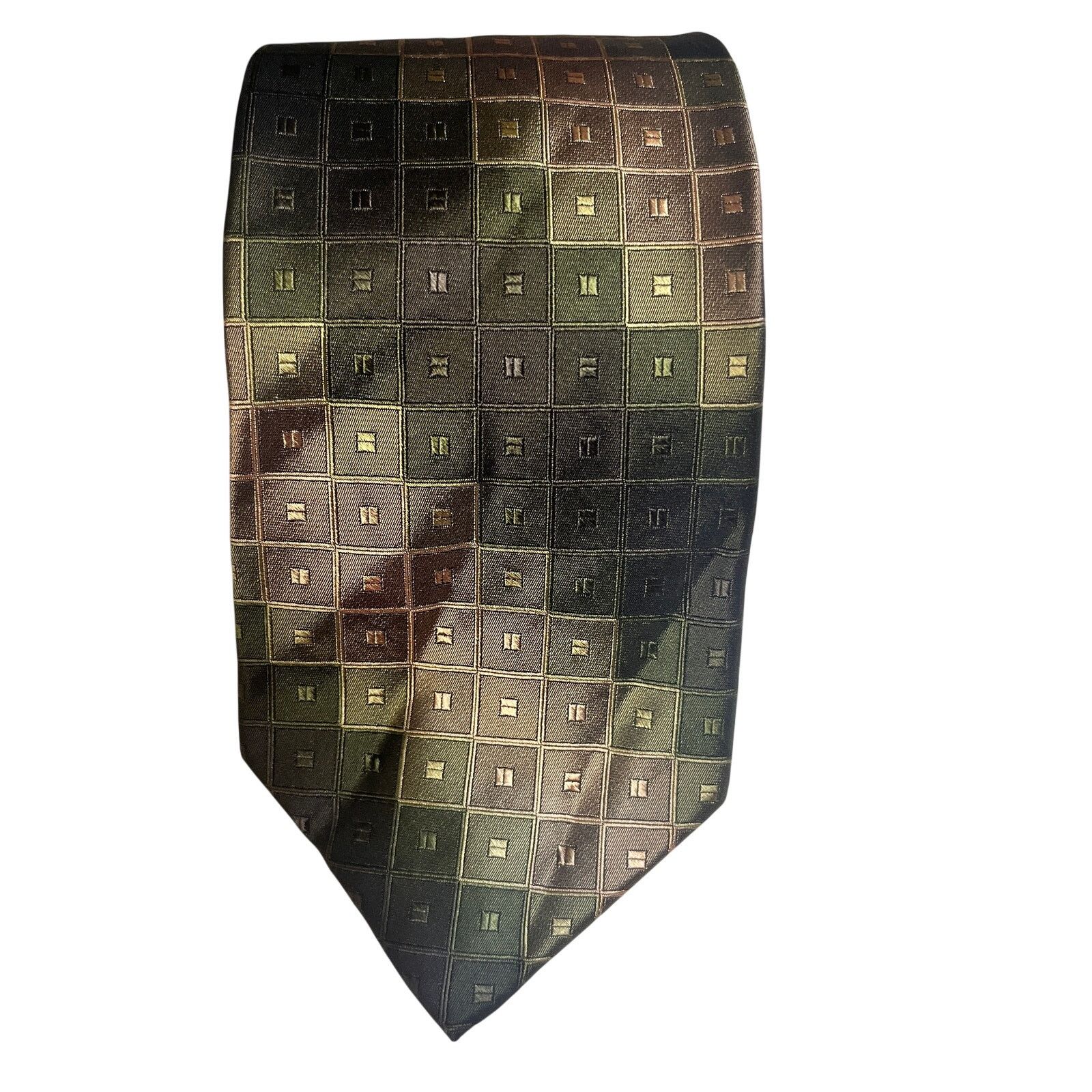 Joseph Abboud Joe Joseph Abboud Geometric Patterned Silk Necktie Size ONE SIZE - 1 Thumbnail