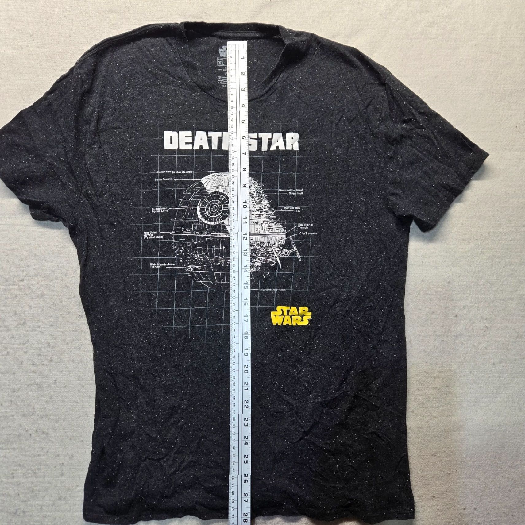 Star Wars STAR WARS Death Star Tee Shirt Short Sleeve Men XL Black Cotton Blend Crew Neck Graphic Tee Size US XL / EU 56 / 4 - 5 Thumbnail