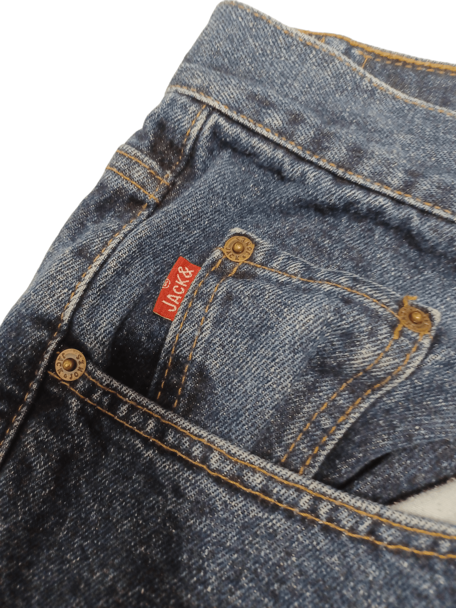 Jack & Jones MADE IN ITALY VINTAGE HEAVY COTTON BAGGY JEANS RAP Y2K Size US 36 / EU 52 - 4 Thumbnail
