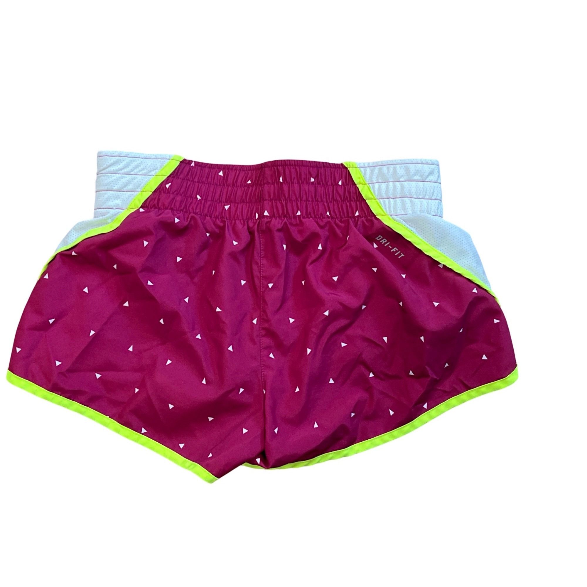 Nike Nike Dri-Fit Womens Running Shorts XS Magenta W/ Neon Accent Size 32" / US 10 / IT 46 - 2 Thumbnail