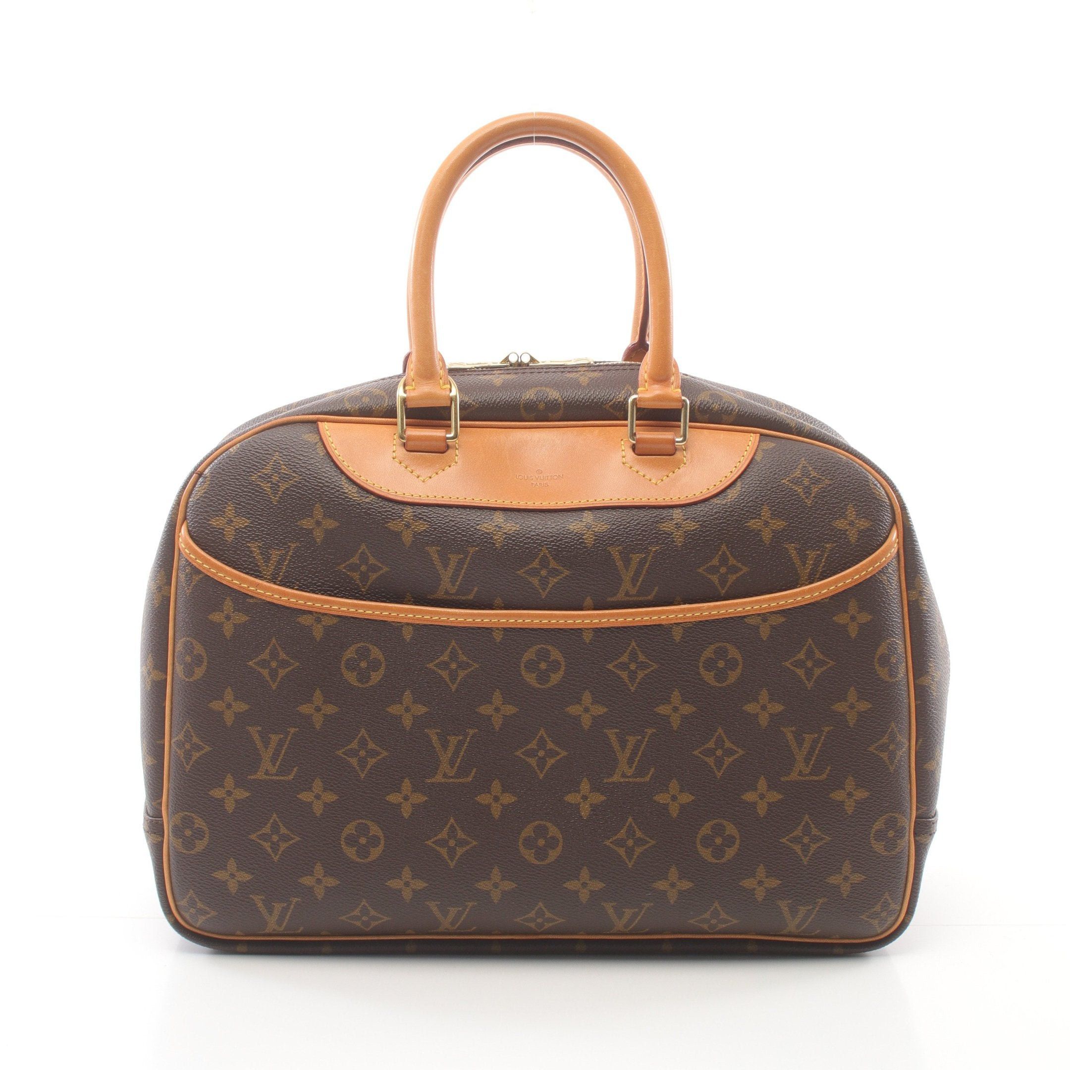 Louis Vuitton Louis Vuitton Deauville Bowling Vanity Monogram Handbag Leather Brown Size ONE SIZE - 1 Thumbnail