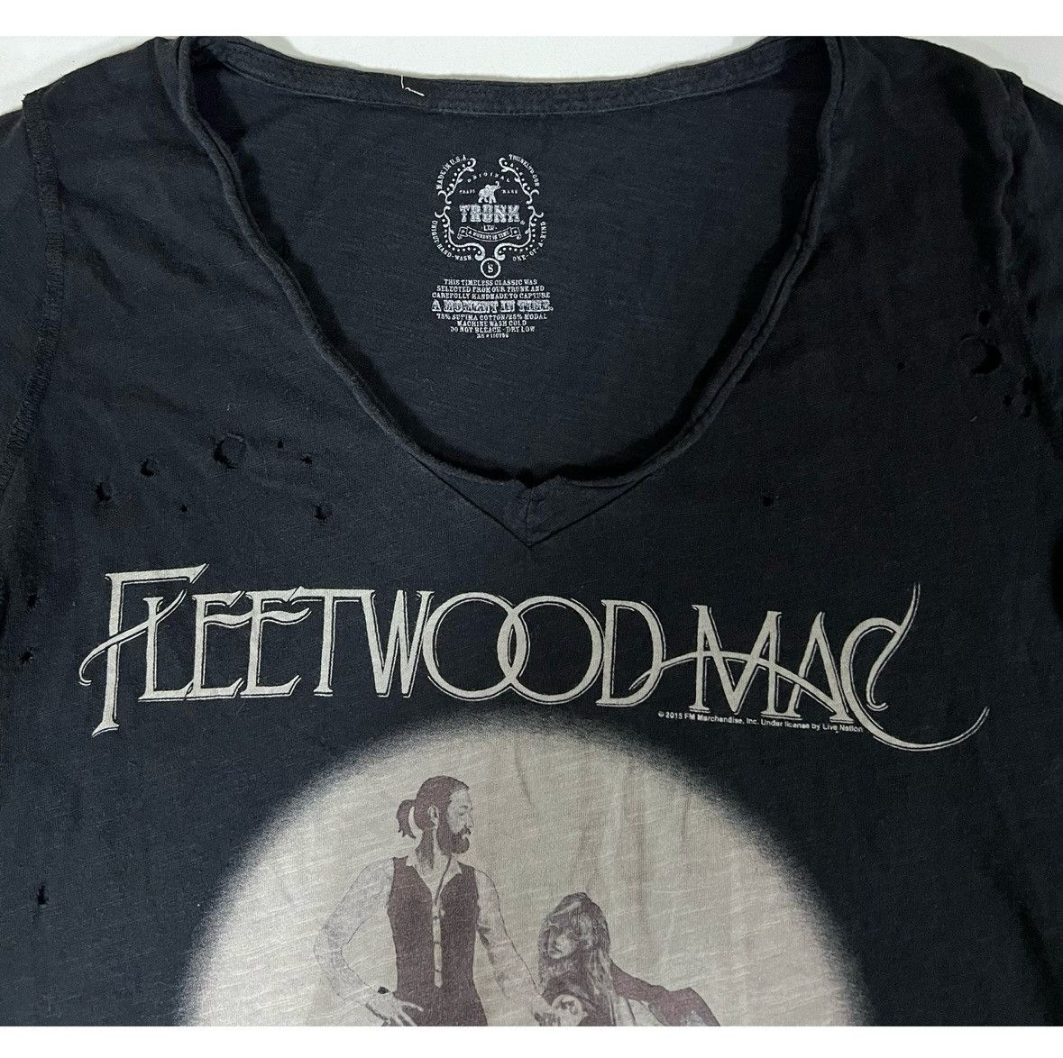 Band Tees Black Fleetwood Mac Rumors T-Shirt Top Band Tee Size S 🧹✨ Size US S / EU 44-46 / 1 - 3 Thumbnail