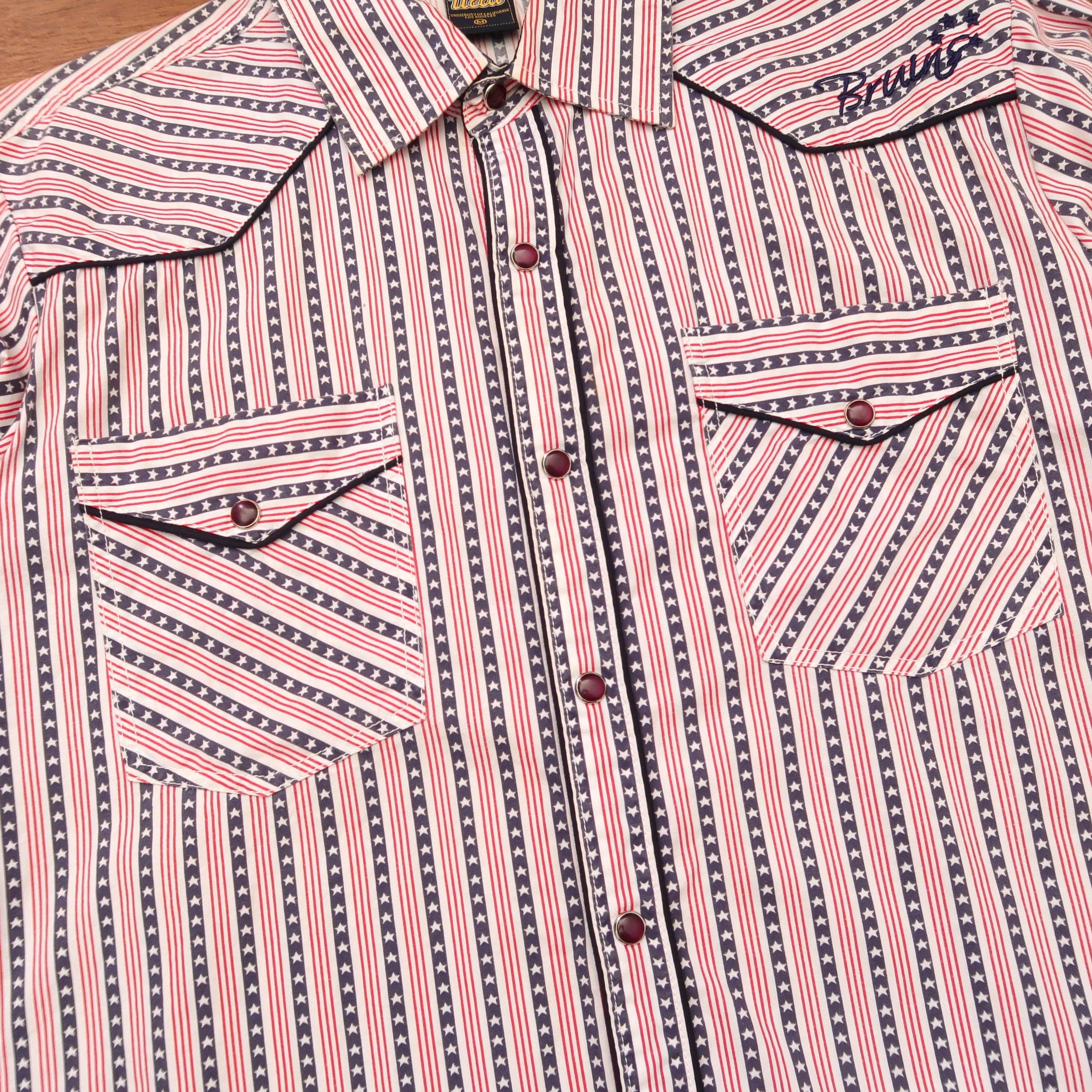Japanese Brand 1990s UCLA Bruins American Flag Western Shirt Size US M / EU 48-50 / 2 - 7 Thumbnail