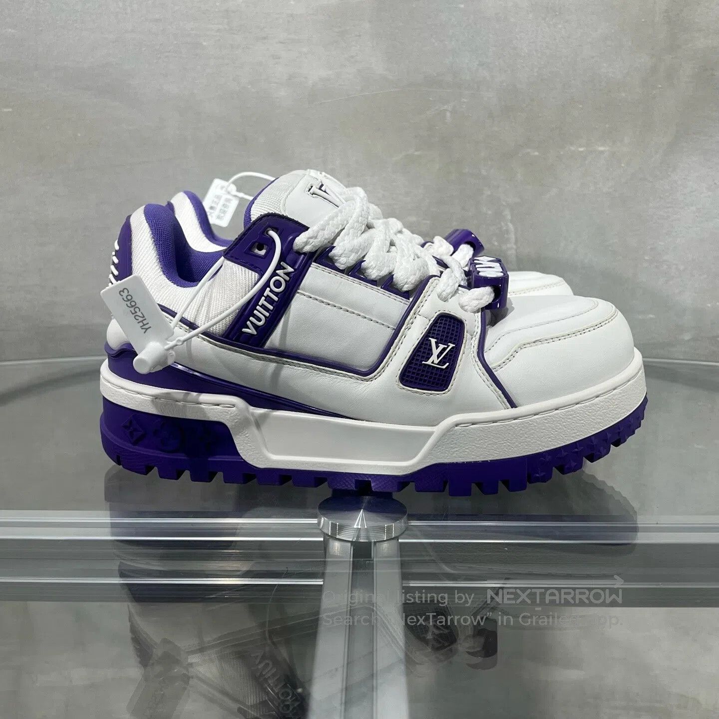 Louis Vuitton Louis Vuitton White Purple Lipstick – Brand shoes Size US 5.5 / IT 35.5 - 4 Thumbnail