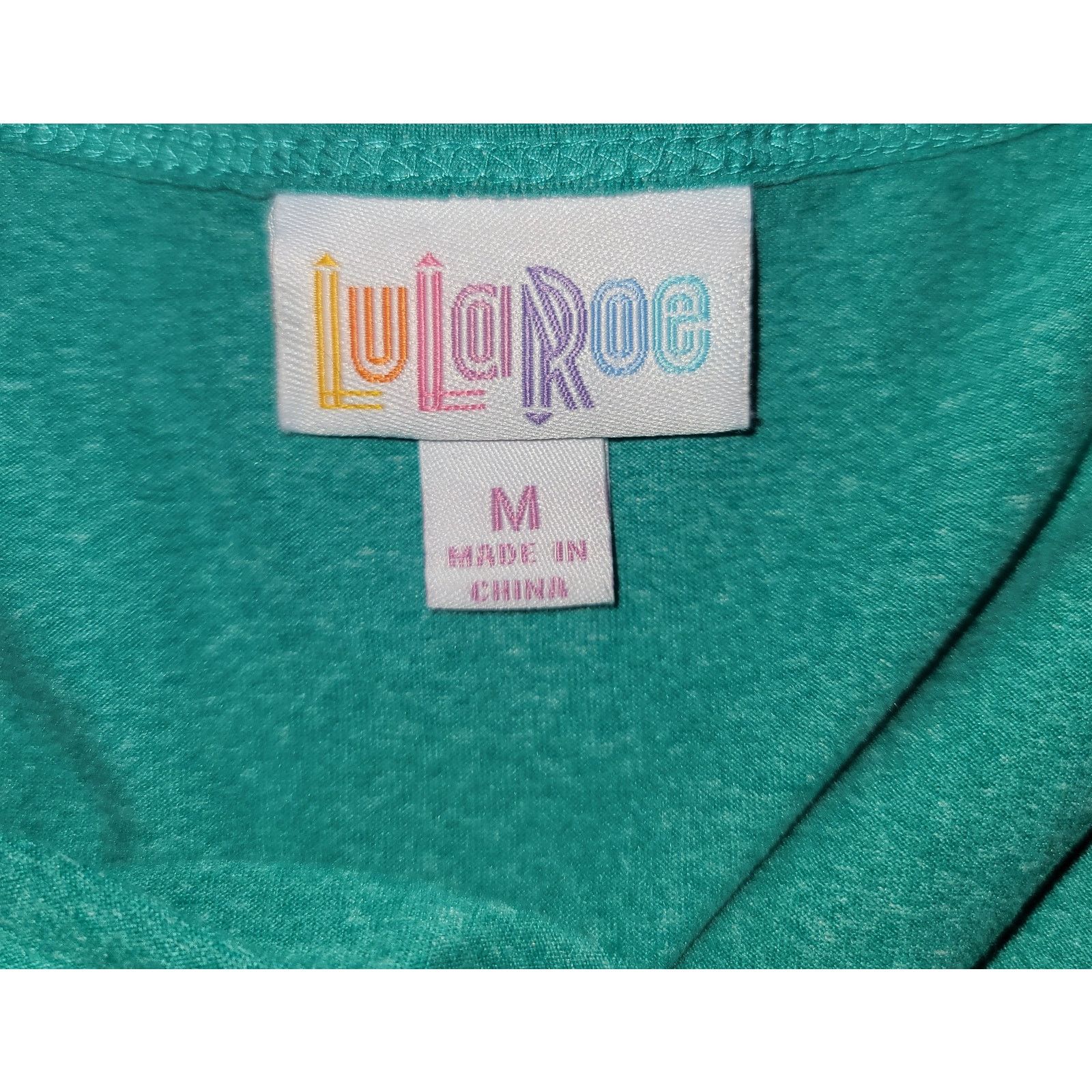 Other LulaRoe Green Marled Hi Low Midi A-Line Dress Medium Size M / US 6-8 / IT 42-44 - 3 Thumbnail