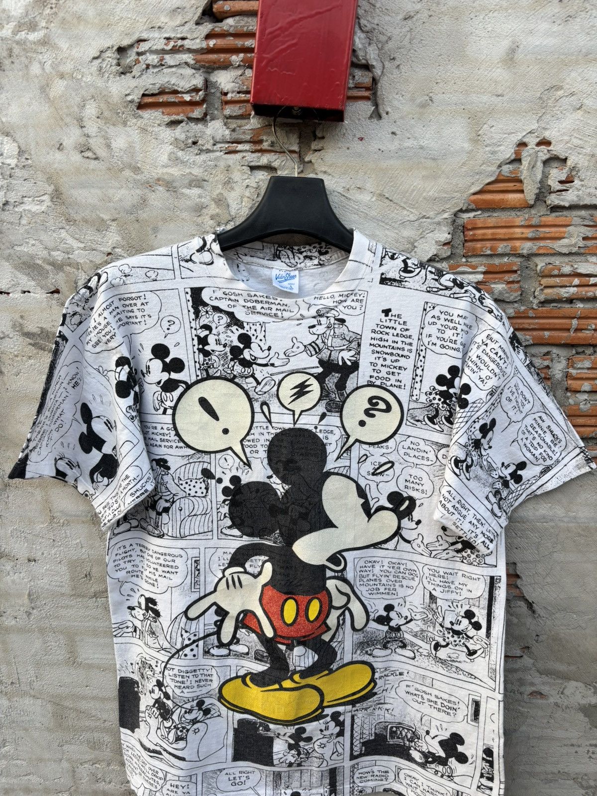 Vintage Vintage 90s Mickey Mouse Comic Strip All Over Print Size US L / EU 52-54 / 3 - 2 Thumbnail