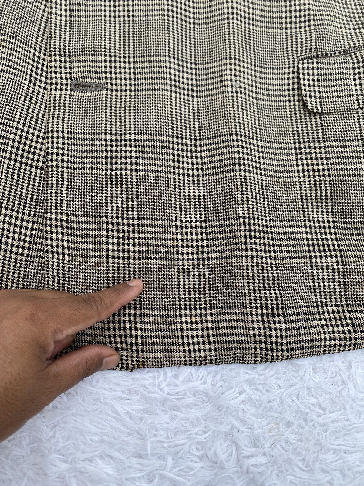 Issey Miyake Rare Vintage Issey Miyake Checkered Brown Blazer Size 38R - 13 Thumbnail