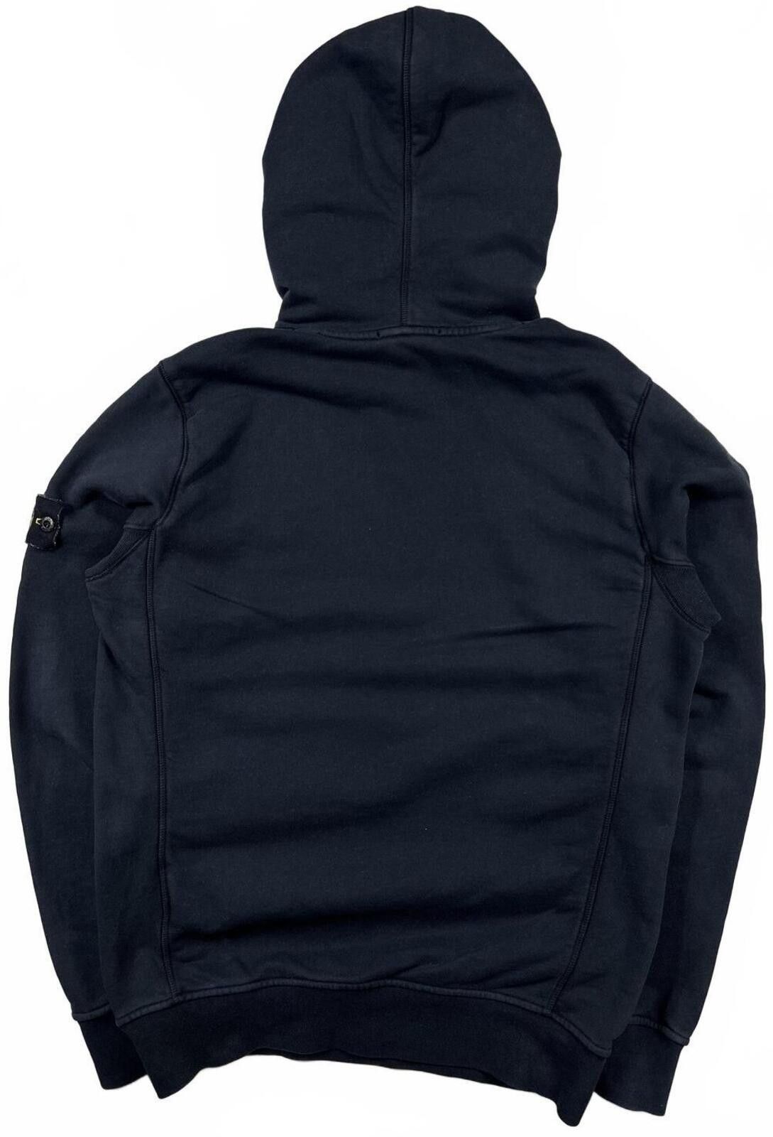 Stone Island Stone Island Cotton Pullover Hoodie Navy Blue Medium Size US M / EU 48-50 / 2 - 4 Thumbnail