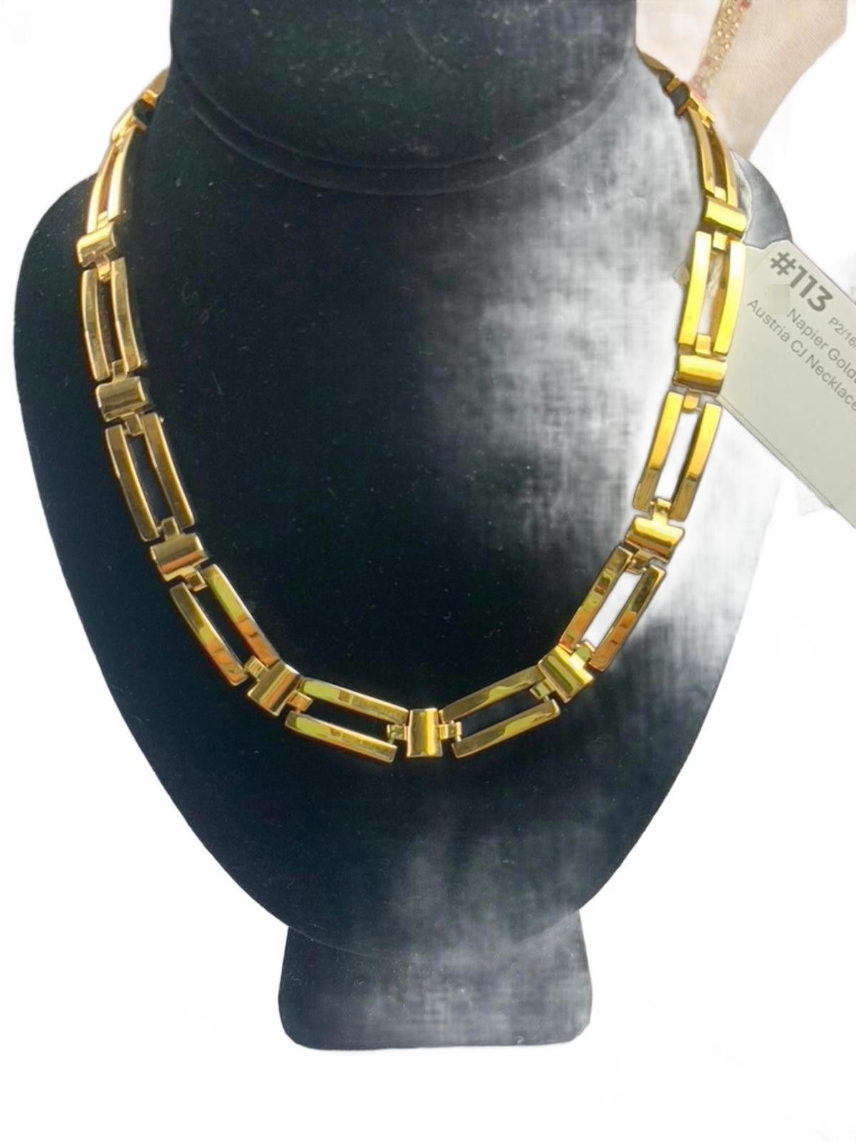 Other Napier Austria Goldtone Open Link Necklace Size ONE SIZE - 3 Thumbnail