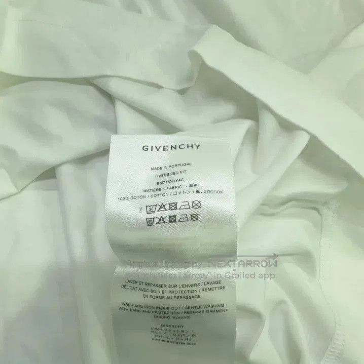 Givenchy GIVENCHY FW22 Letter Print Crew Neck Short Sleeve T-Shirt. Size US L / EU 52-54 / 3 - 5 Thumbnail