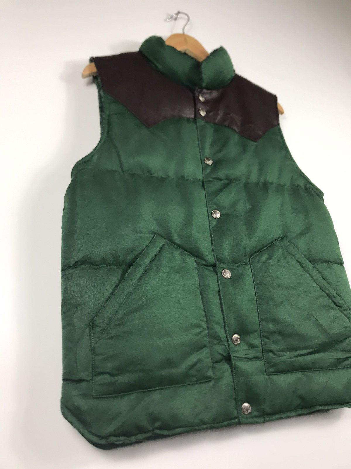 Leather ⚡️Vintage Climle Skin On Top Puffer Vest Jacket Size US L / EU 52-54 / 3 - 2 Thumbnail
