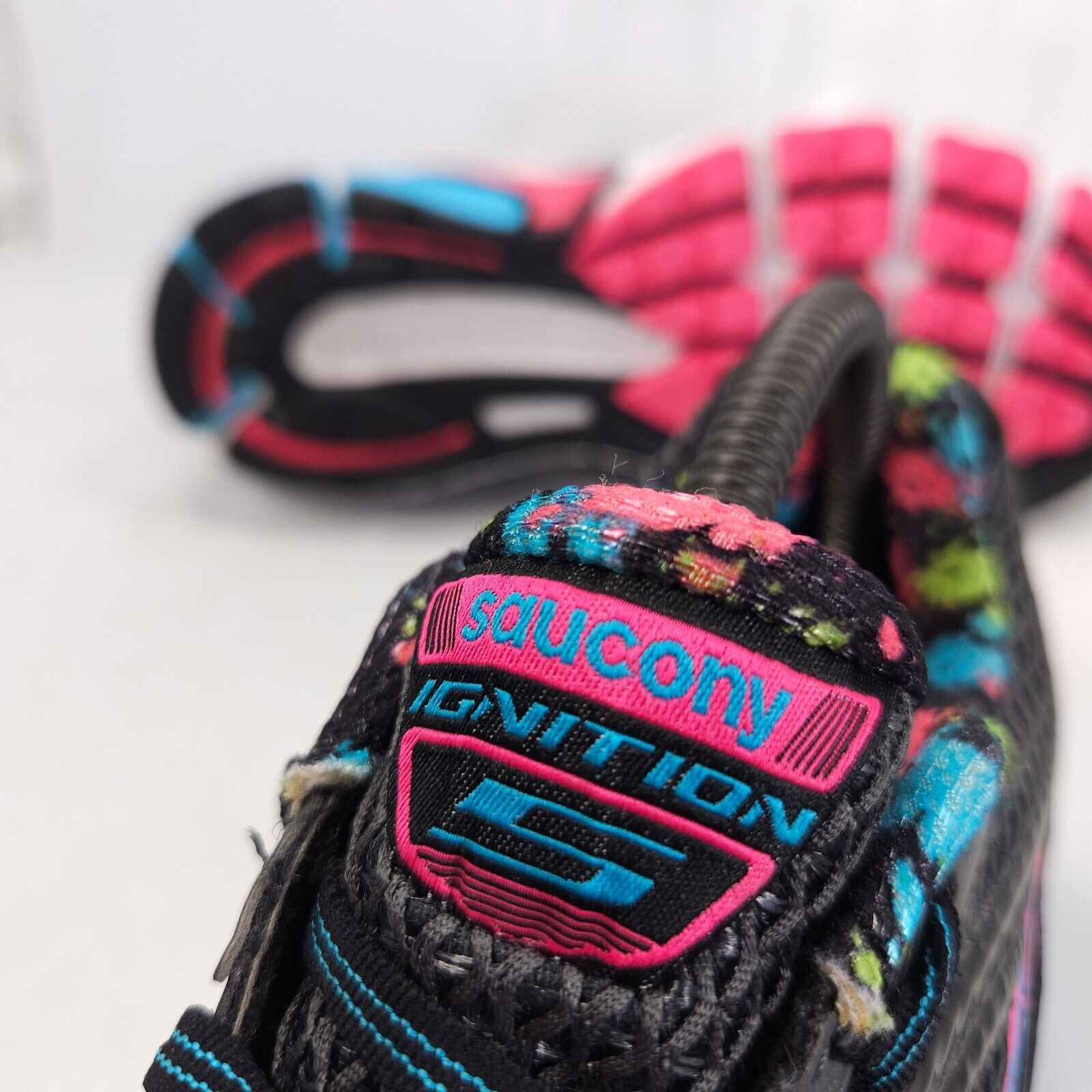Saucony Saucony Ignition 5 Shoe Womens Size 8.5 S15202-16 Black Blue Size US 8.5 / IT 38.5 - 9 Thumbnail