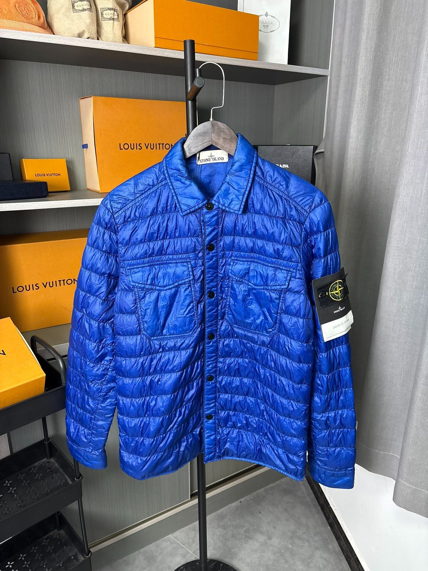 Stone Island × Vintage 2010 ARCHIVE STONE ISLAND NAVY GOOSE DOWN 