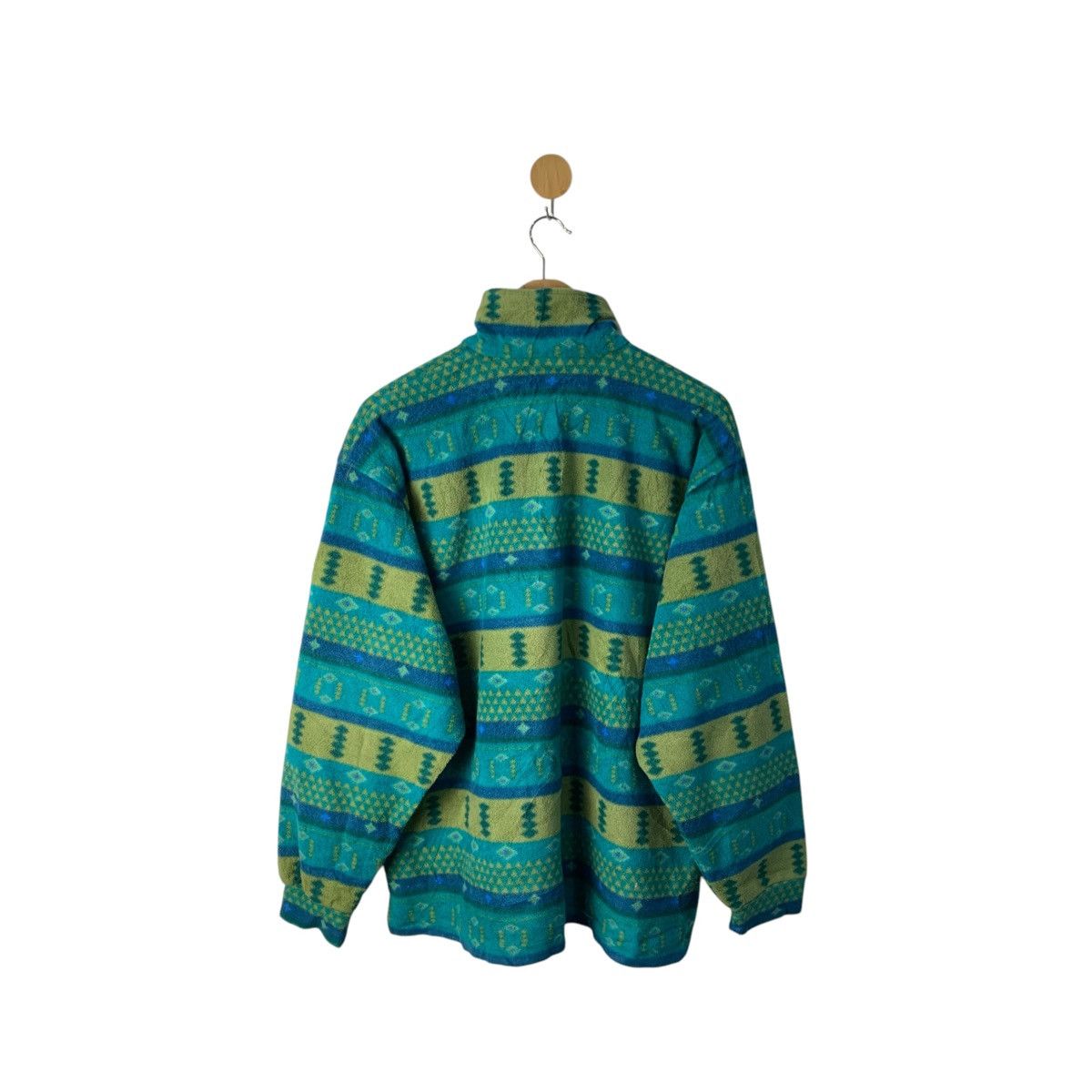 Japanese Brand Camp Fleece Half Button Sweatshirt Navajo Fleece Size US L / EU 52-54 / 3 - 2 Thumbnail