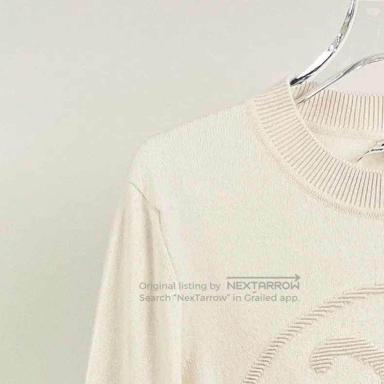 Hermes Hermes Beige Crew Neck Sweater Size XS / US 0-2 / IT 36-38 - 4 Thumbnail
