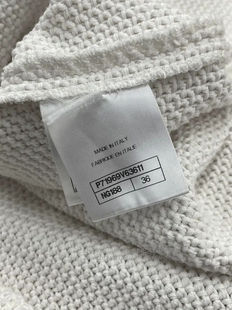 Chanel Chanel White wooden ear collar dress Size XS / US 0-2 / IT 36-38 - 5 Thumbnail