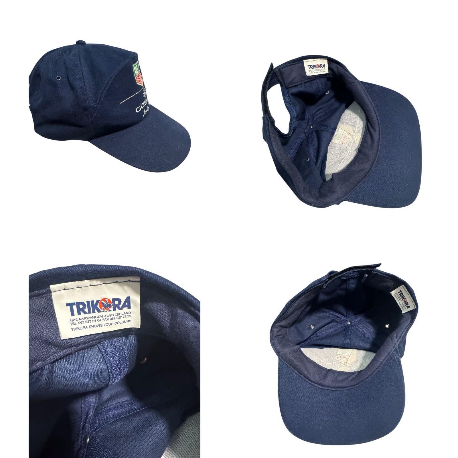 Tag Heuer VINTAGE Tag Heuer Hat Cap Trikora 90's Promo X Gübelin Baseball Cap Men One Size Blue Adjustable Size ONE SIZE - 8 Thumbnail