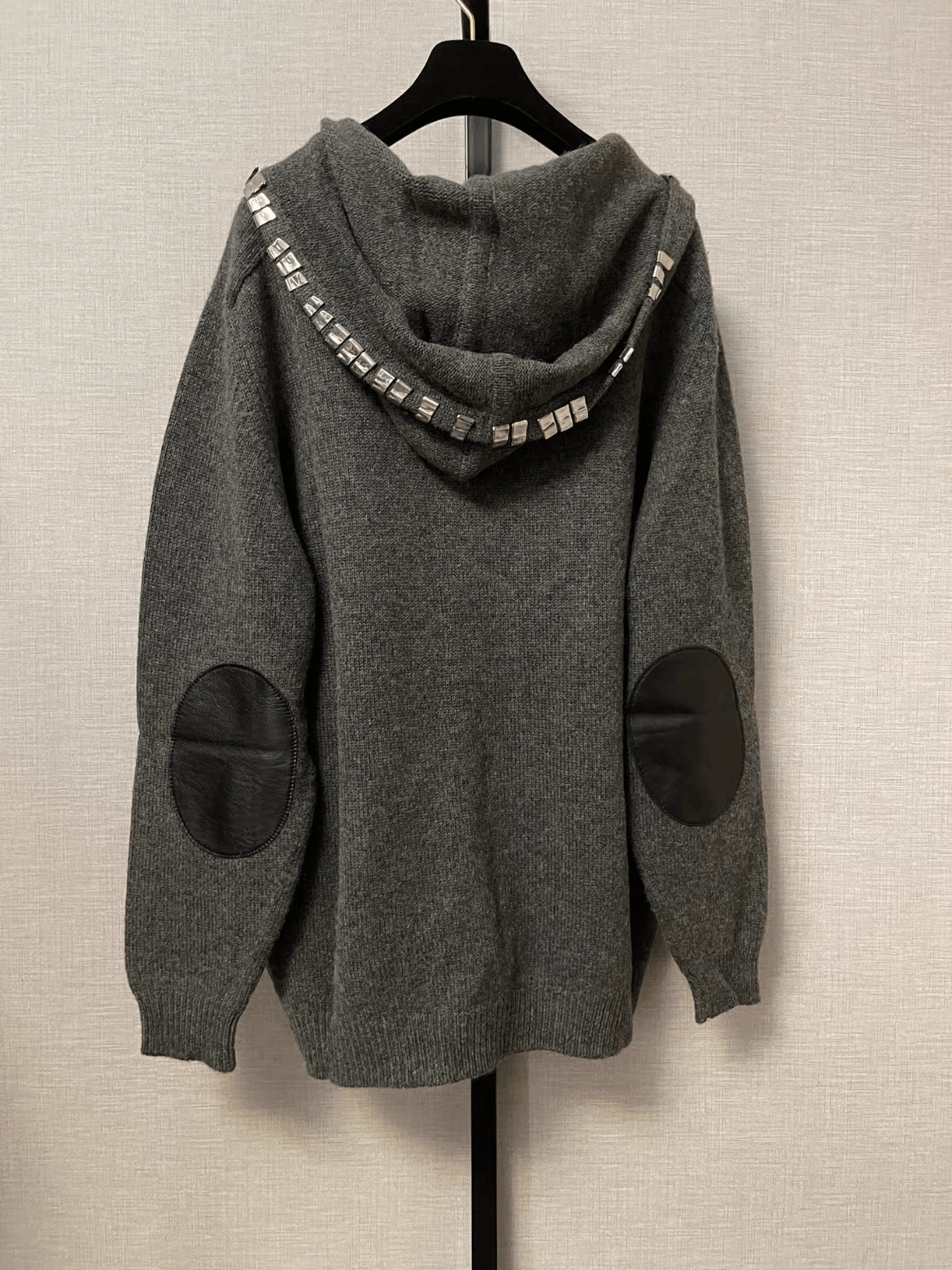 Saint Laurent Paris Saint Laurent Paris 13AW Runway Grey Rivet Cardigan mojos11 Size US M / EU 48-50 / 2 - 1 Thumbnail