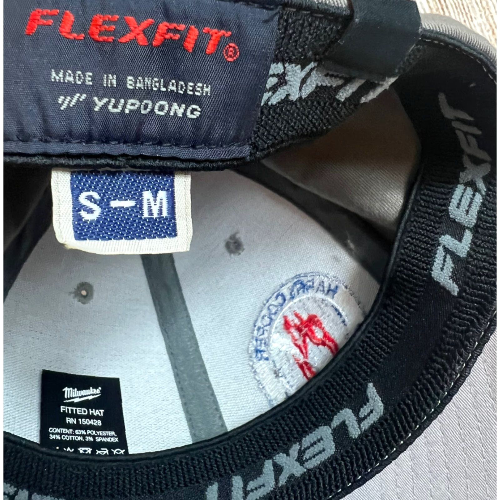Vintage Flexfit Hat S/M Grey Cotton Canvas Baseball Cap Men Casual Size S Gray Lightweight Breathable Classic Stretch Joplin Supply Store Size ONE SIZE - 6 Thumbnail