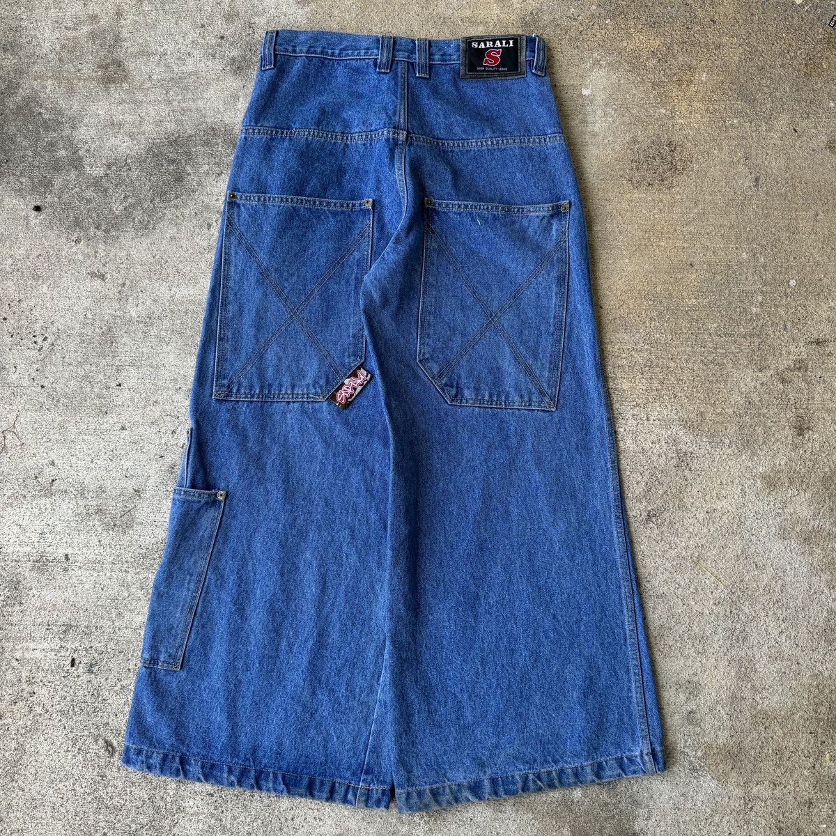 JNCO × Vintage Rare Vintage y2k Sarali baggy wide leg flared embroidered Size US 32 / EU 48 - 1 Thumbnail