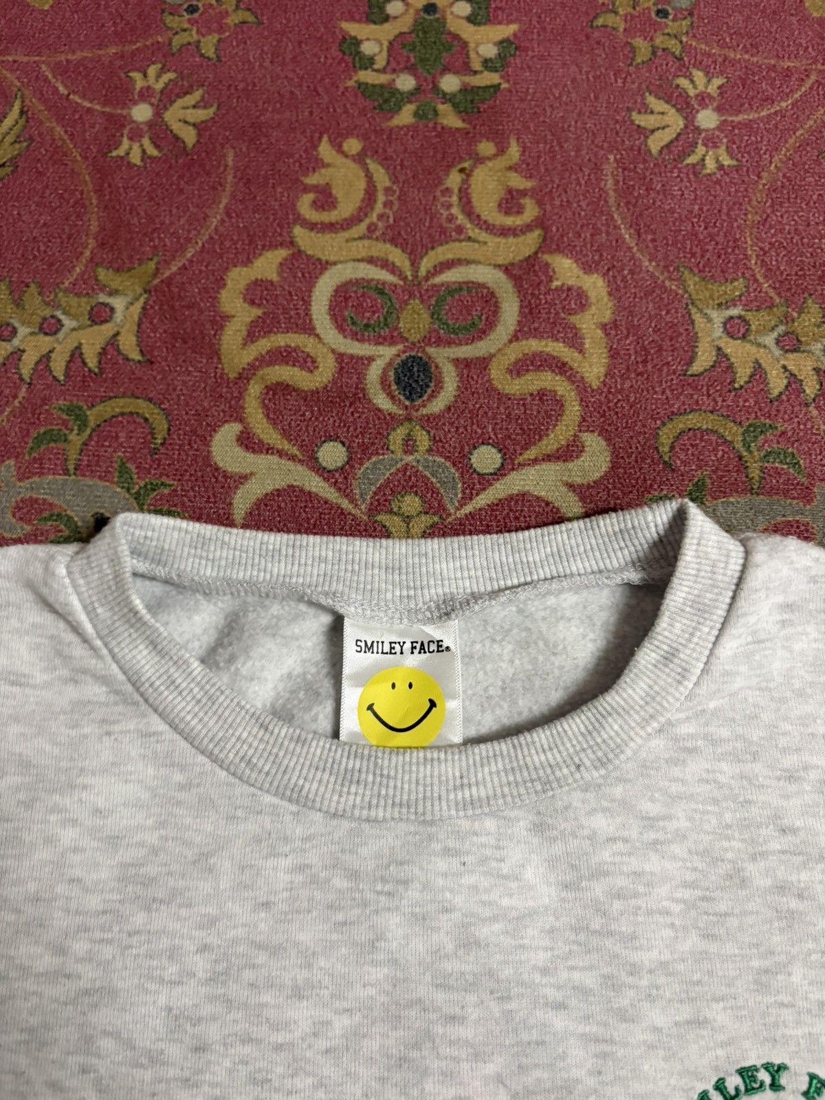 Japanese Brand SMILEY FACE Over Print Back Side Sweatshirt Size US M / EU 48-50 / 2 - 5 Thumbnail