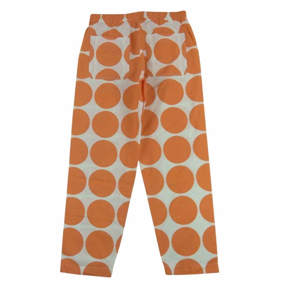 Comme des Garcons Homme Plus Easy Pants Polka dot drawstring cotton full length Orange Size US 28 / EU 44 - 2 Thumbnail