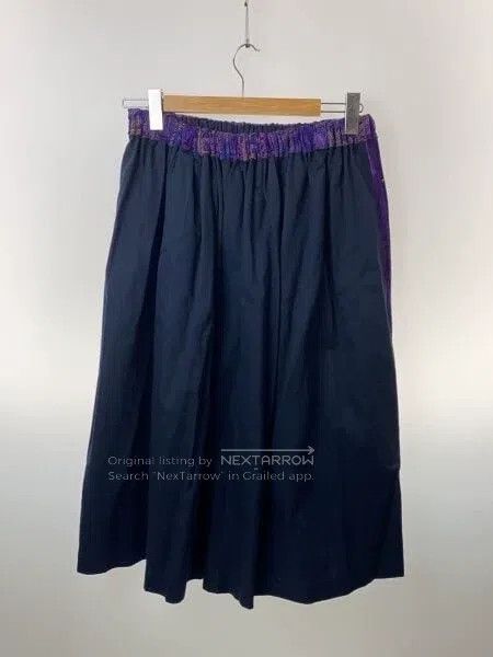 Comme des Garcons Comme Des Garcons size F Purple vintage floral velvet skir Size 23" - 2 Thumbnail