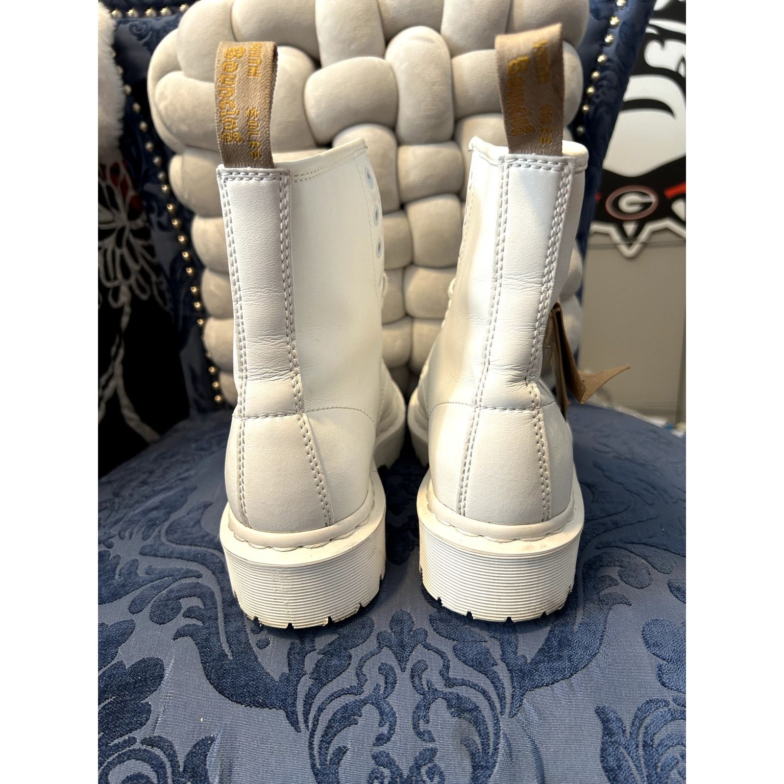 Dr. Martens Dr Martens White Pascal Boots with White Soles Size 7/EU 38 Size US 7 / IT 37 - 4 Thumbnail