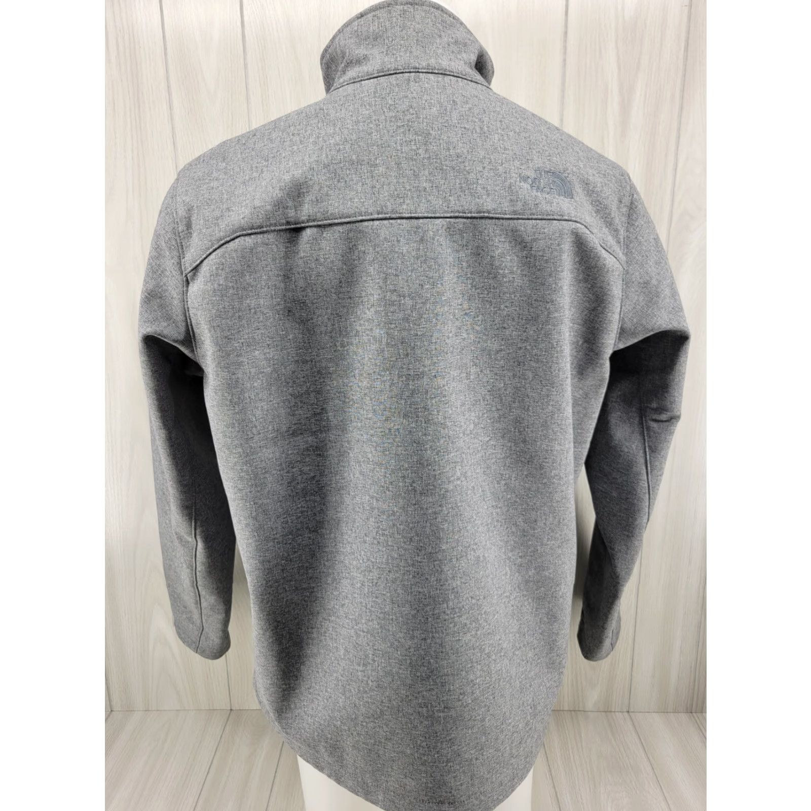 The North Face The North Face Gray Mens Large Jacket Softshell Windbreaker Hologram Tag Water Resistant Breathable Zip Front Full Zip Windwall - Mens Size US L / EU 52-54 / 3 - 6 Thumbnail