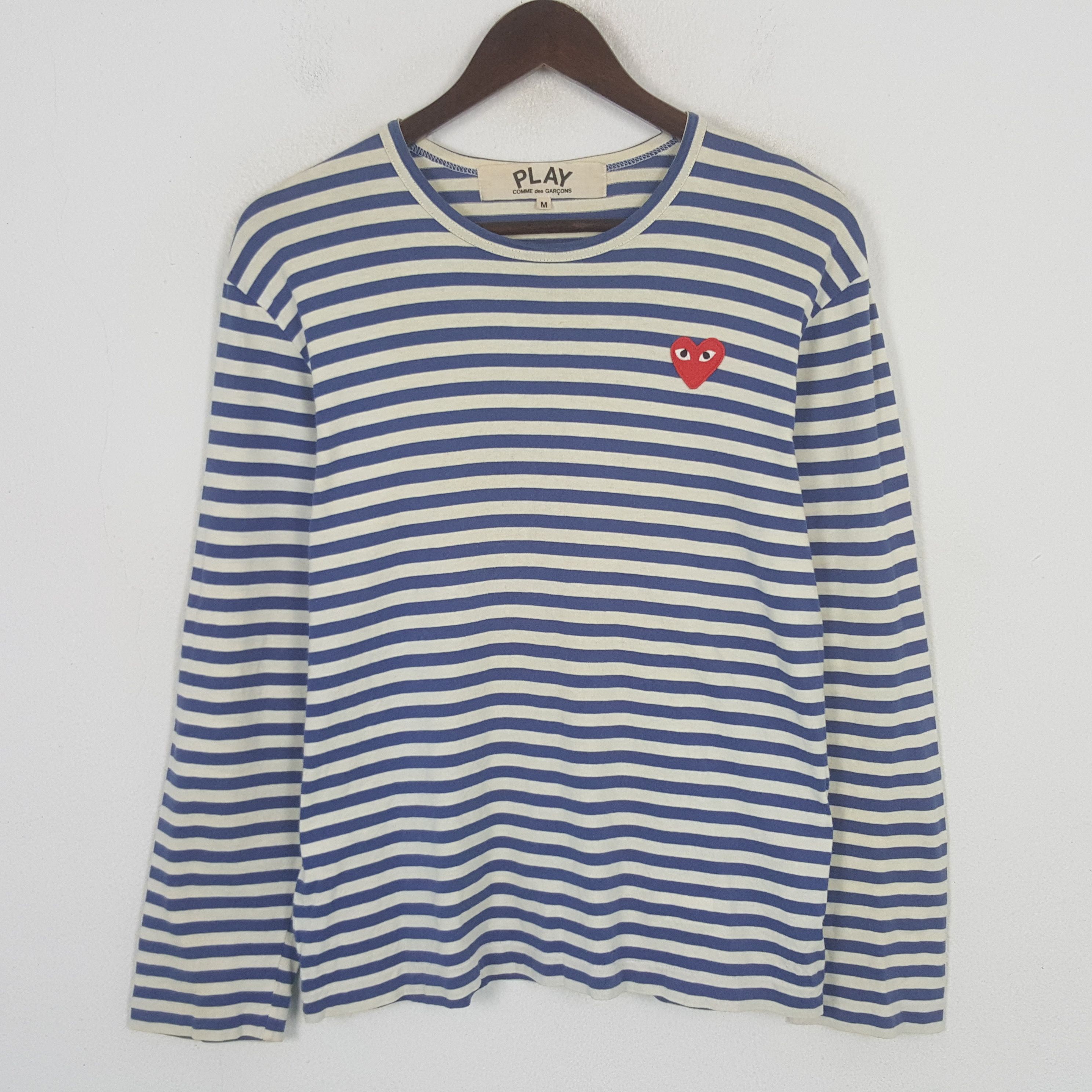 Comme des Garcons PLAY Vintage Comme des Garcons PLAY Striped Tshirt Size US M / EU 48-50 / 2 - 1 Thumbnail