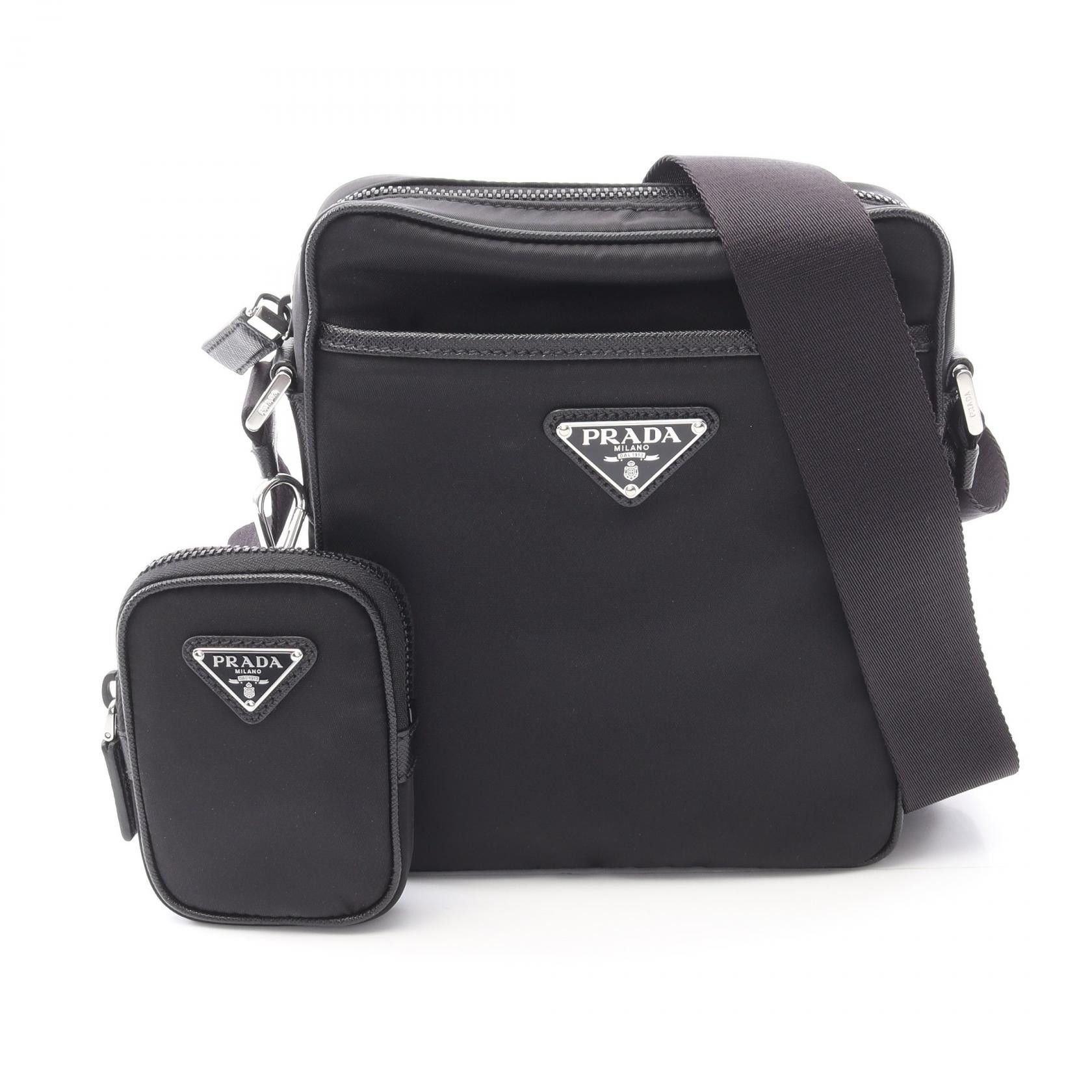Prada Prada Prada TESSUTO SAFFIANO nylon leather shoulder bag Nylon canvas Shoulder Bag 2VH1122DMHF0002 DUTY FREE for USA Size ONE SIZE - 1 Thumbnail