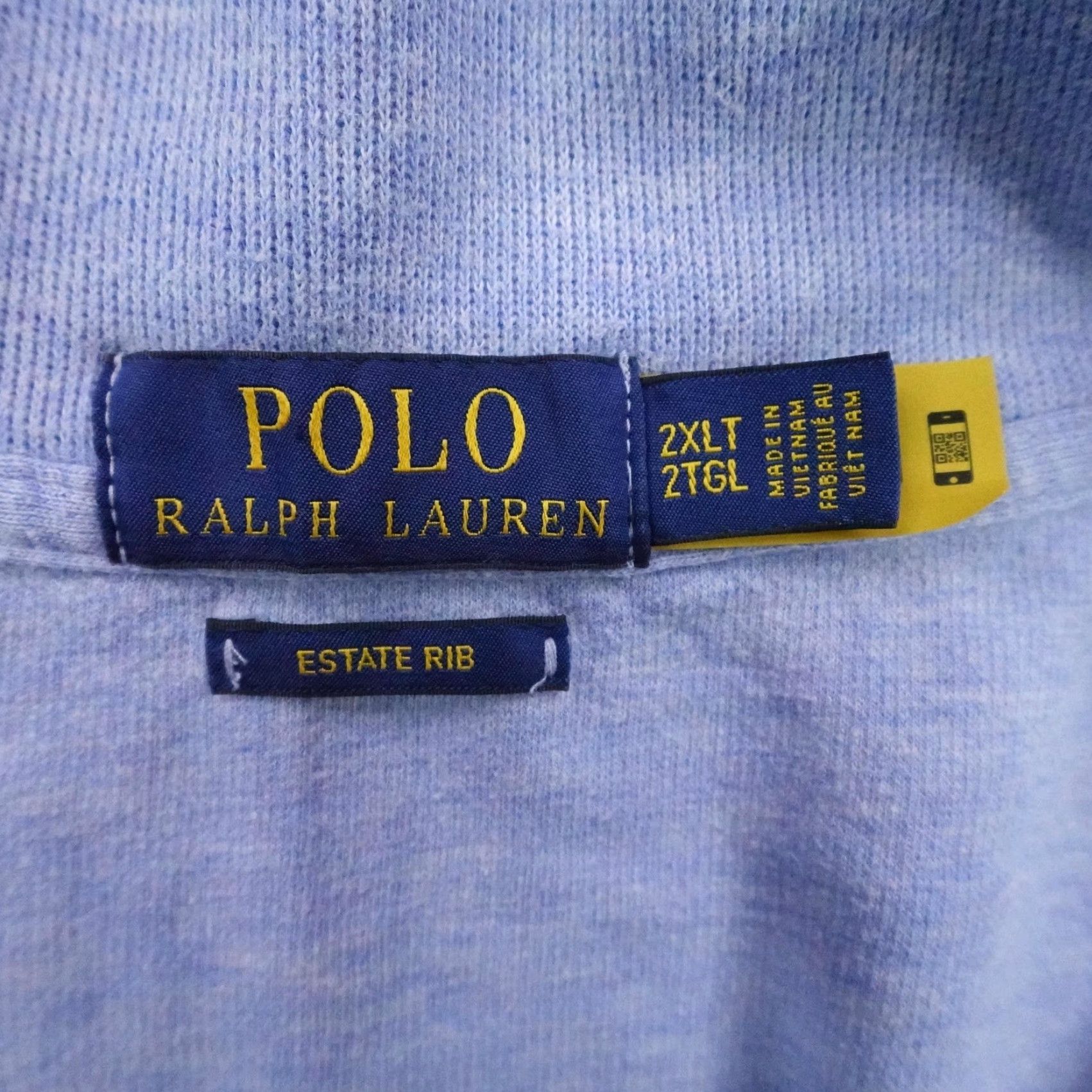 Polo Ralph Lauren Polo Ralph Lauren Sweater Mens 2XLT Blue 1/4 Zip Estate Rib Pullover Knit Mock Neck 1/4 Zip Big & Tall Casual Outdoorsy Daywear Womens Mens Boys Girls Size US XXL / EU 58 / 5 - 7 Thumbnail