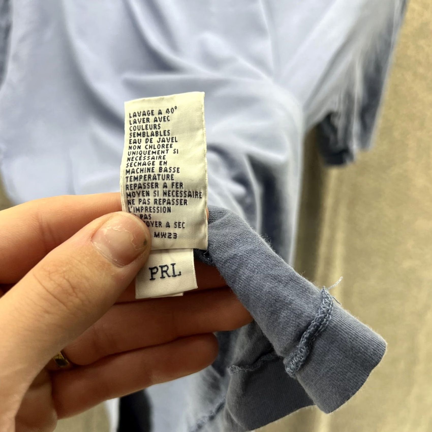Polo Ralph Lauren Polo Ralph Lauren Shirt Mens Medium Blue V-Neck Yellow Pony Logo Cotton Casual Shirts T-Shirt Short Sleeve Size US M / EU 48-50 / 2 - 7 Thumbnail