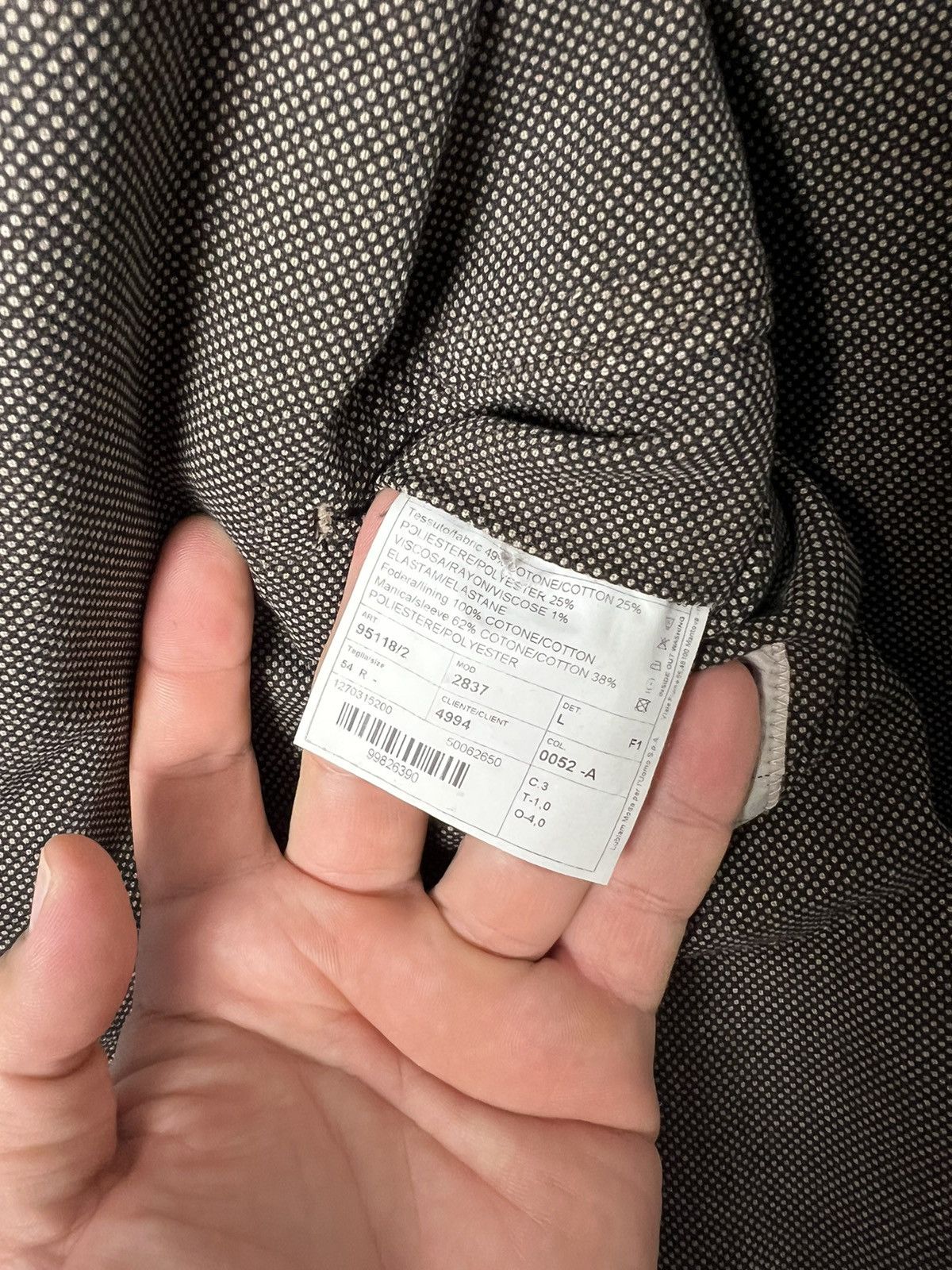 Luigi Bianchi L.B.M 1911 Uomo Giacca Blazer Jacket Size 54R Size 44R - 14 Thumbnail