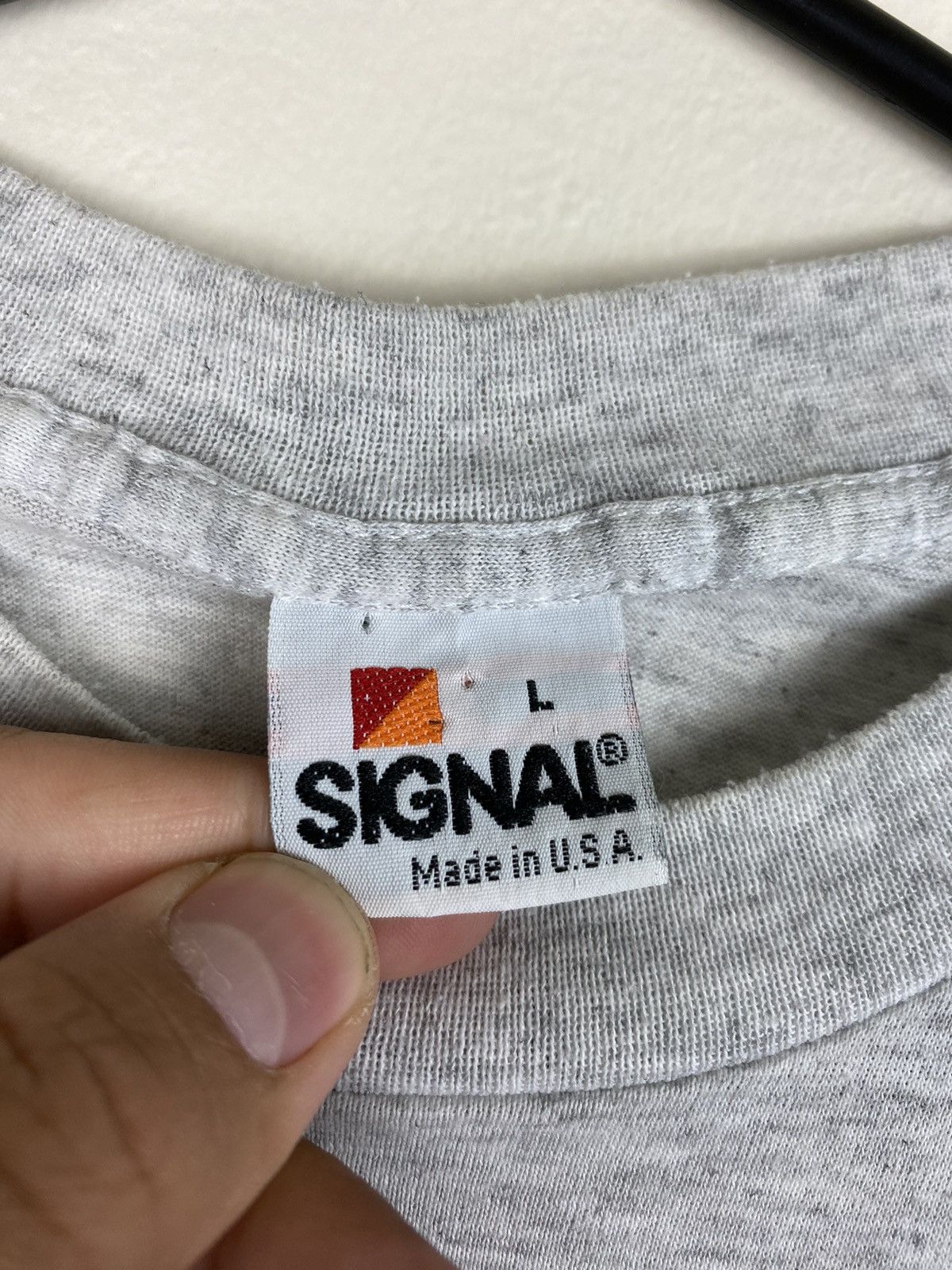 Vintage Vintage Marines Signal Dog T Shirt Rare Single Stitch Size US L / EU 52-54 / 3 - 3 Thumbnail