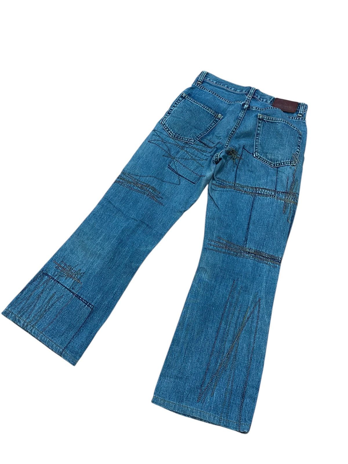 Hysteric Glamour 🔥SEND OFFER🔥Hysteric glamour zigzag flared denim very rare Size US 28 / EU 44 - 7 Thumbnail