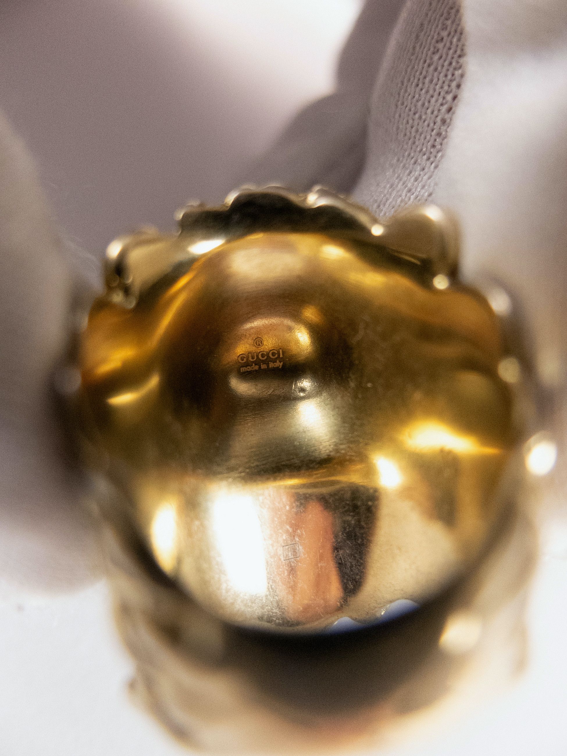 Gucci GUCCI gold tone lion head figure metal ring Size 13 / 6.5 Size ONE SIZE - 8 Thumbnail