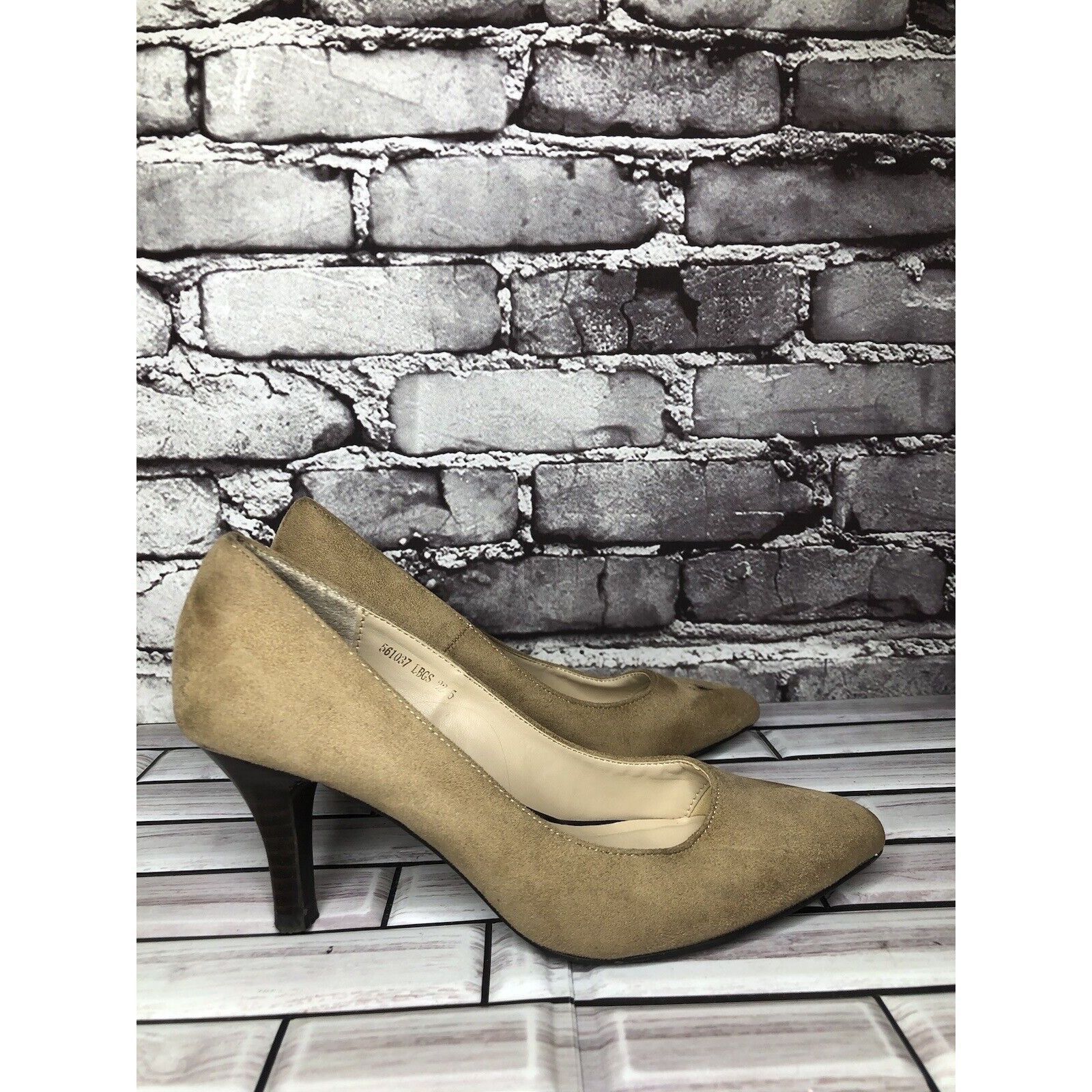 Other Bridget Birkin Brown Suede Leather Pointed Heels Women Sz 22 Size US 6 / IT 36 - 5 Thumbnail