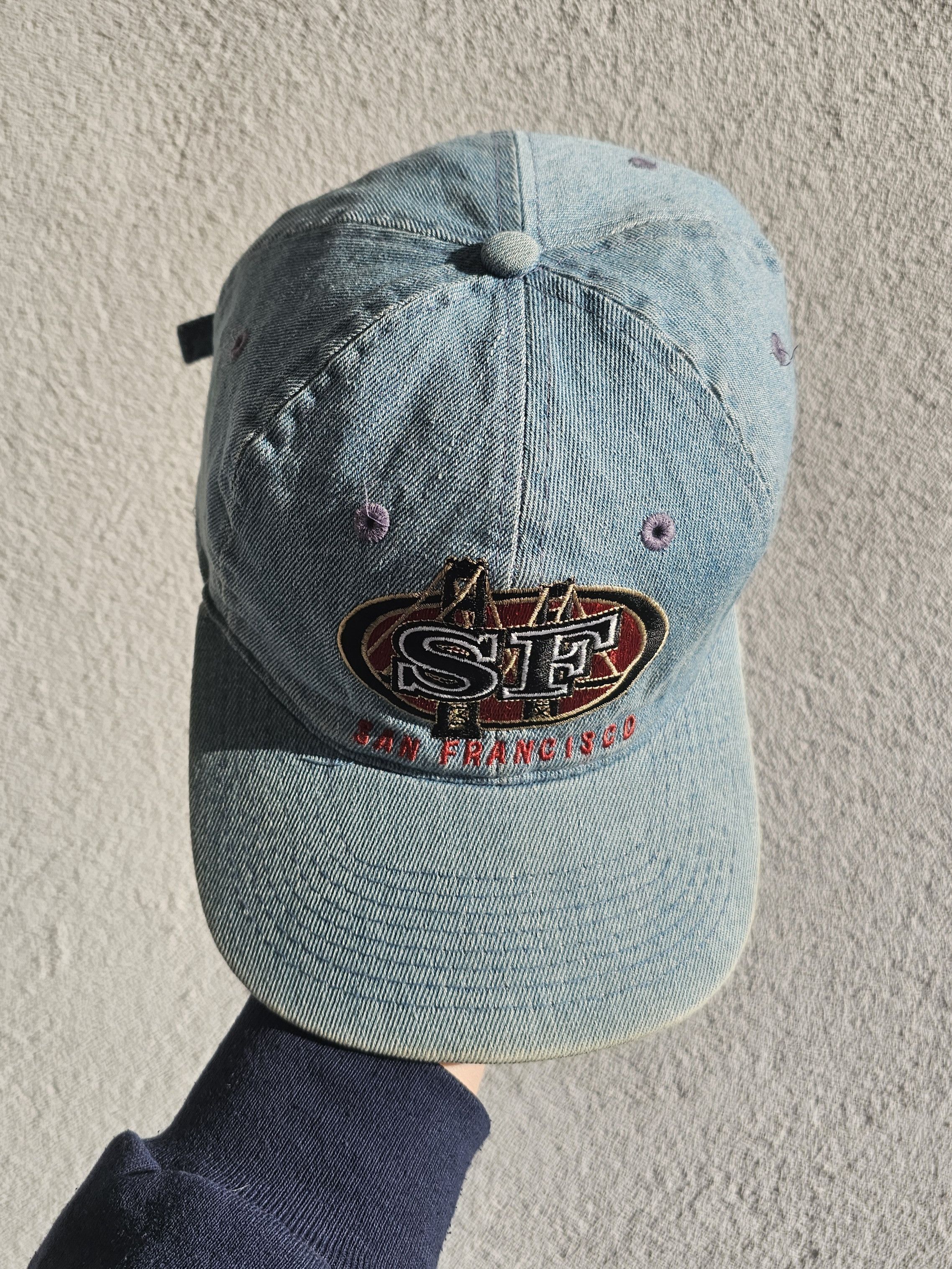 NFL San Francisco 49ers Denim 90's Hat Size ONE SIZE - 3 Thumbnail