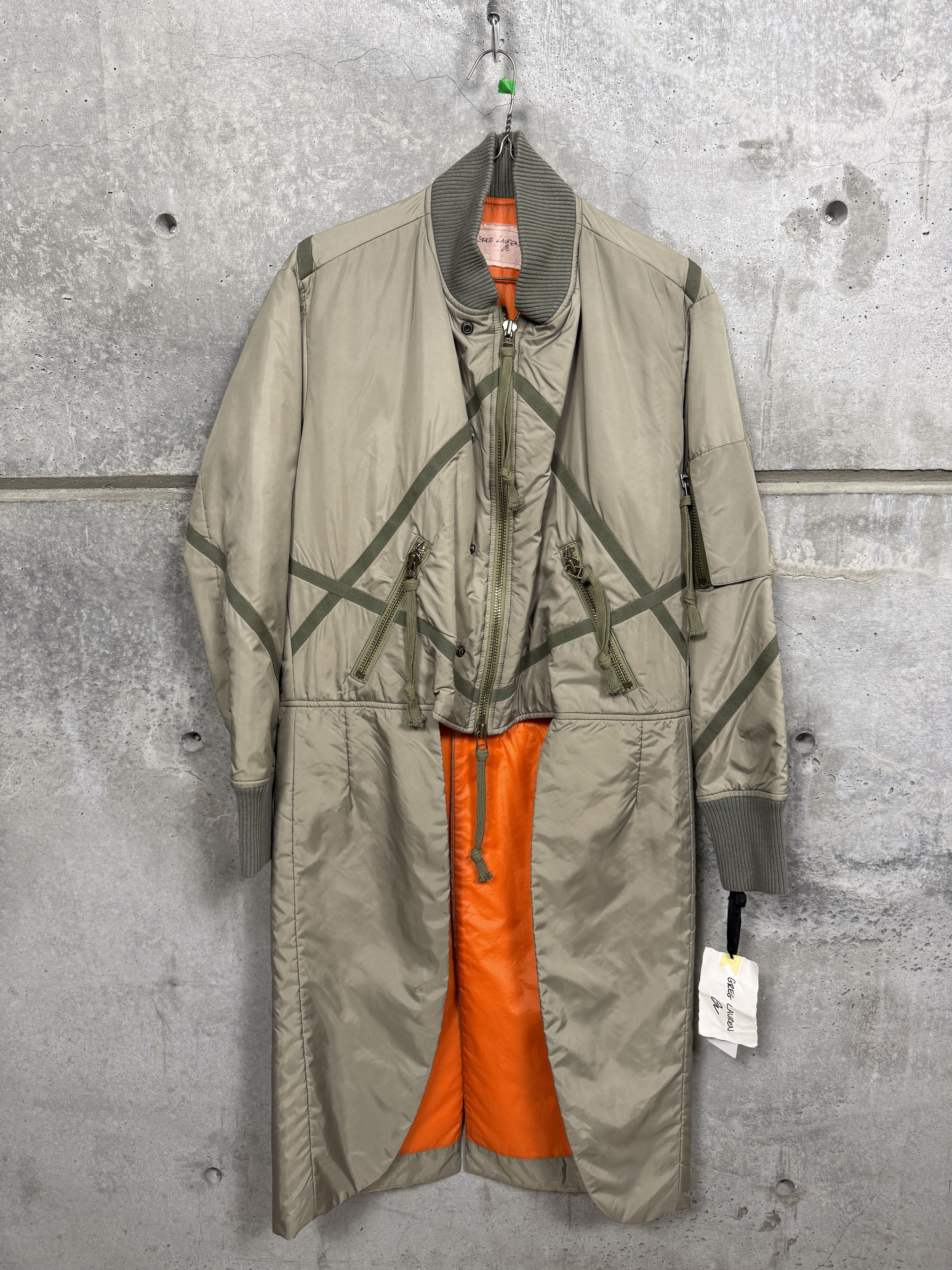 Greg Lauren $2000 Greg Lauren Army Tails Nylon Flight Jacket Size US L / EU 52-54 / 3 - 4 Thumbnail